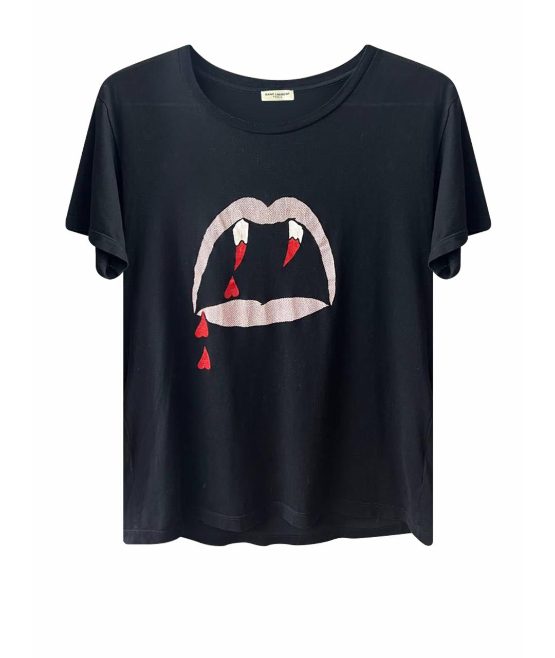 SAINT LAURENT Черная футболка, фото 1