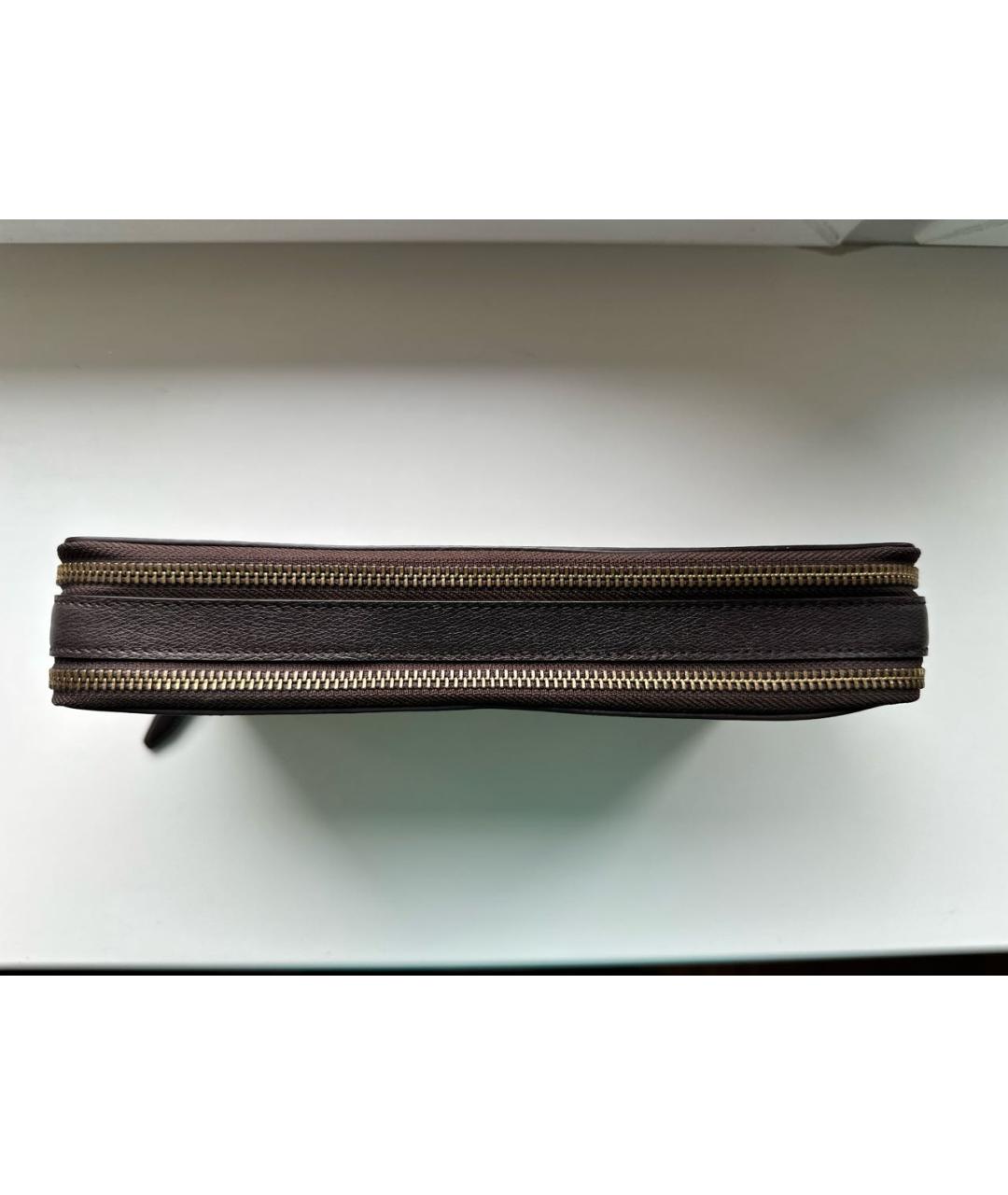 SMYTHSON Коричневый кожаный кошелек, фото 5