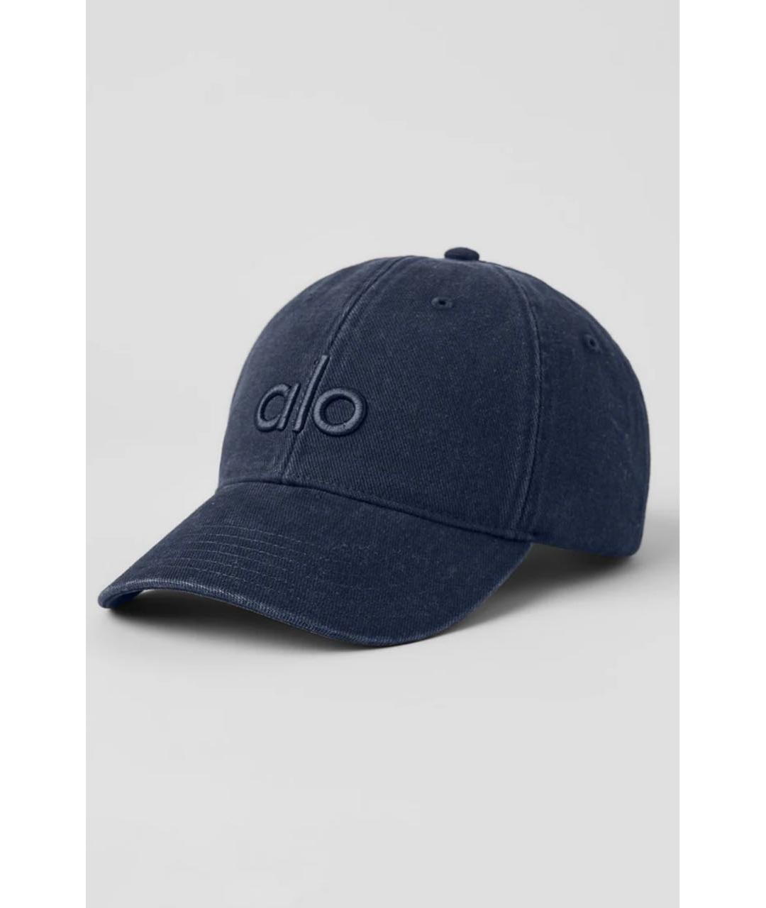 ALO YOGA Синяя хлопковая кепка, фото 6