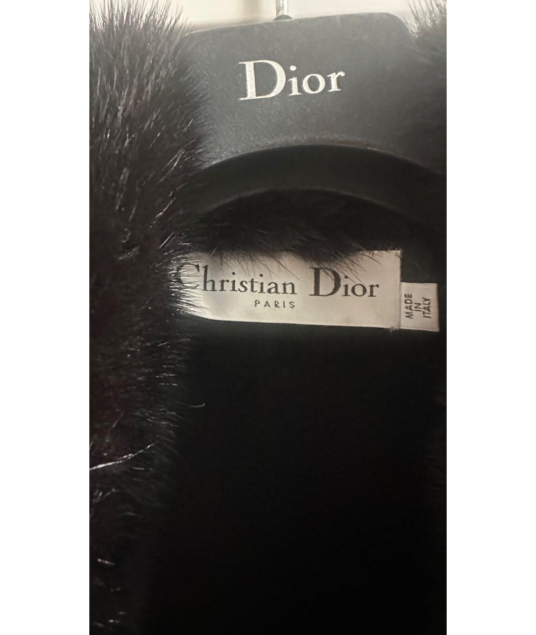 CHRISTIAN DIOR Черное кашемировое пальто, фото 3