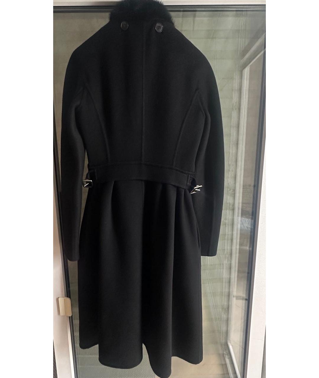 CHRISTIAN DIOR Черное кашемировое пальто, фото 2