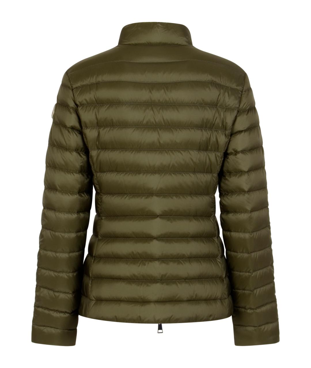 MONCLER Зеленая полиэстеровая куртка, фото 2