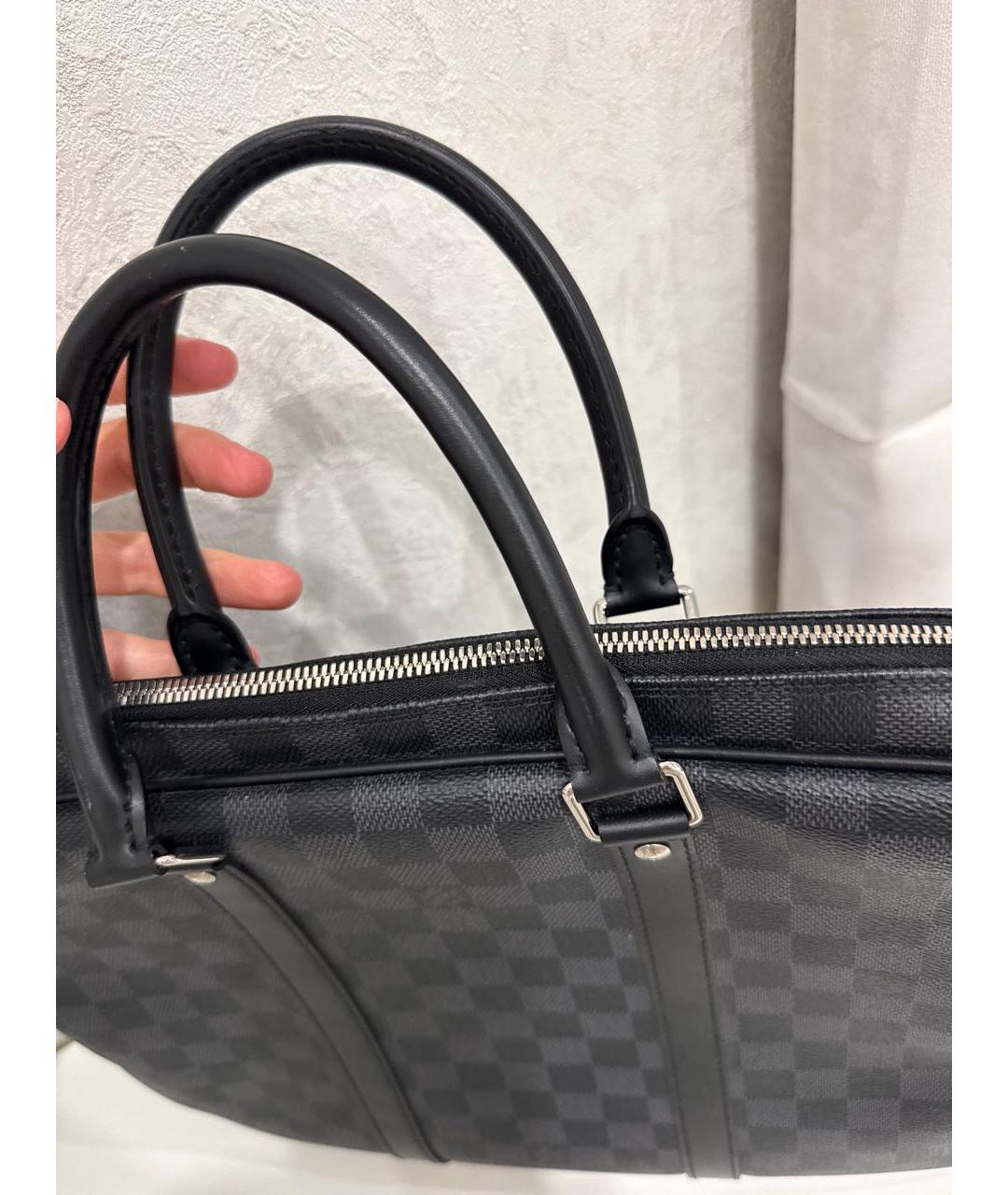 LOUIS VUITTON Черный портфель, фото 5
