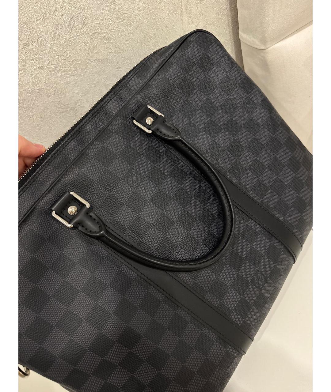 LOUIS VUITTON Черный портфель, фото 2