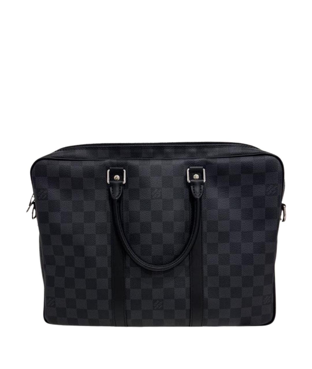 LOUIS VUITTON Черный портфель, фото 1