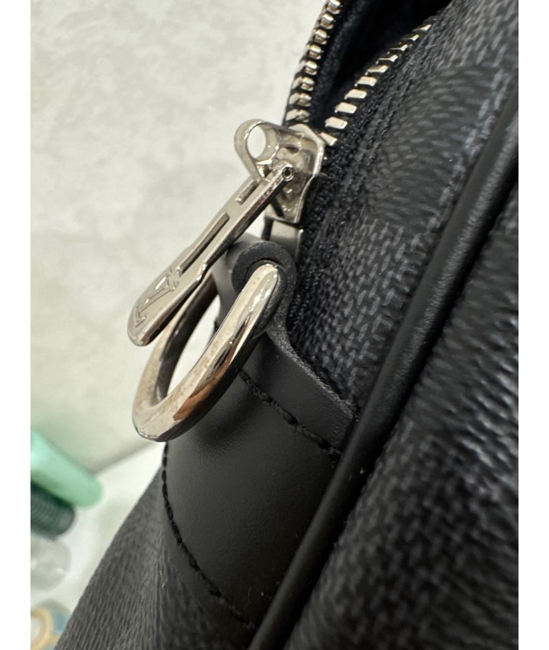 LOUIS VUITTON Черный портфель, фото 7