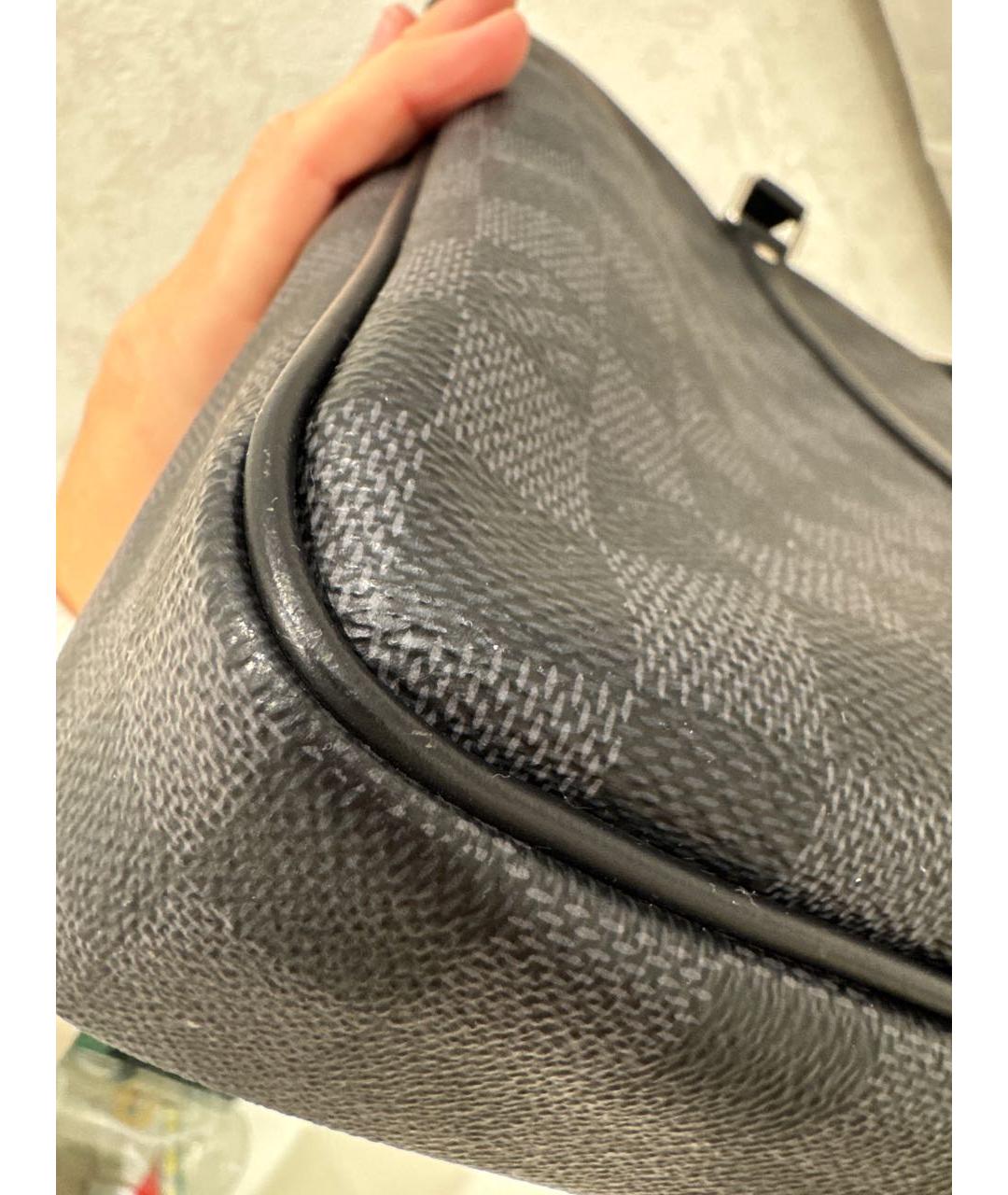 LOUIS VUITTON Черный портфель, фото 8