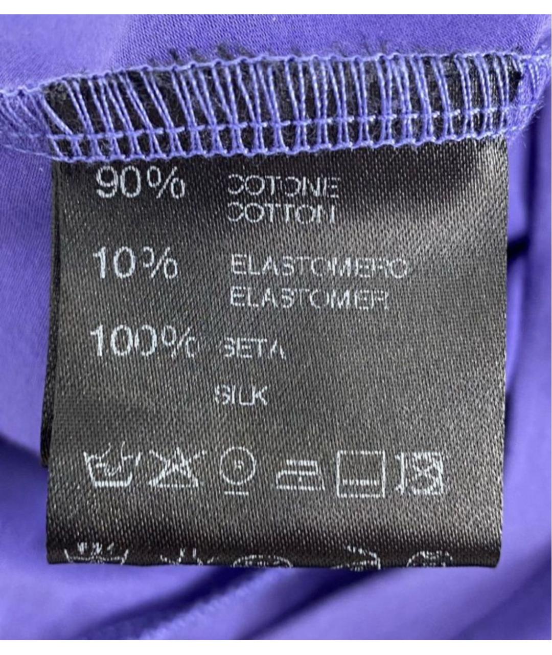 LIVIANA CONTI Фиолетовое хлопковое повседневное платье, фото 6