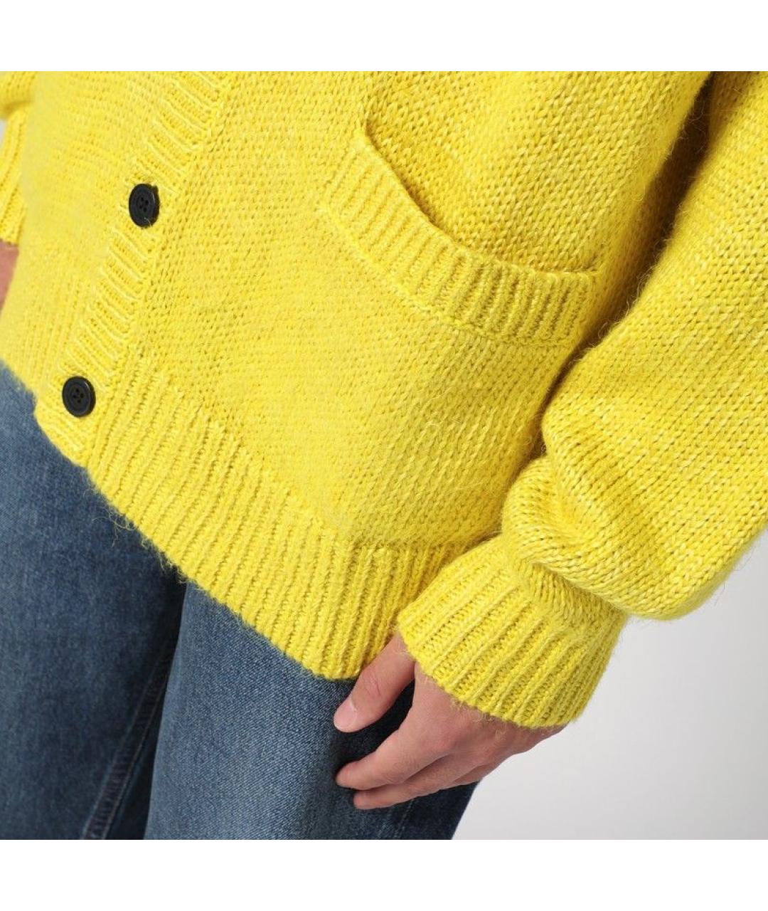 NEW AMSTERDAM SURF ASSOCIATION Желтый льняной кардиган, фото 4