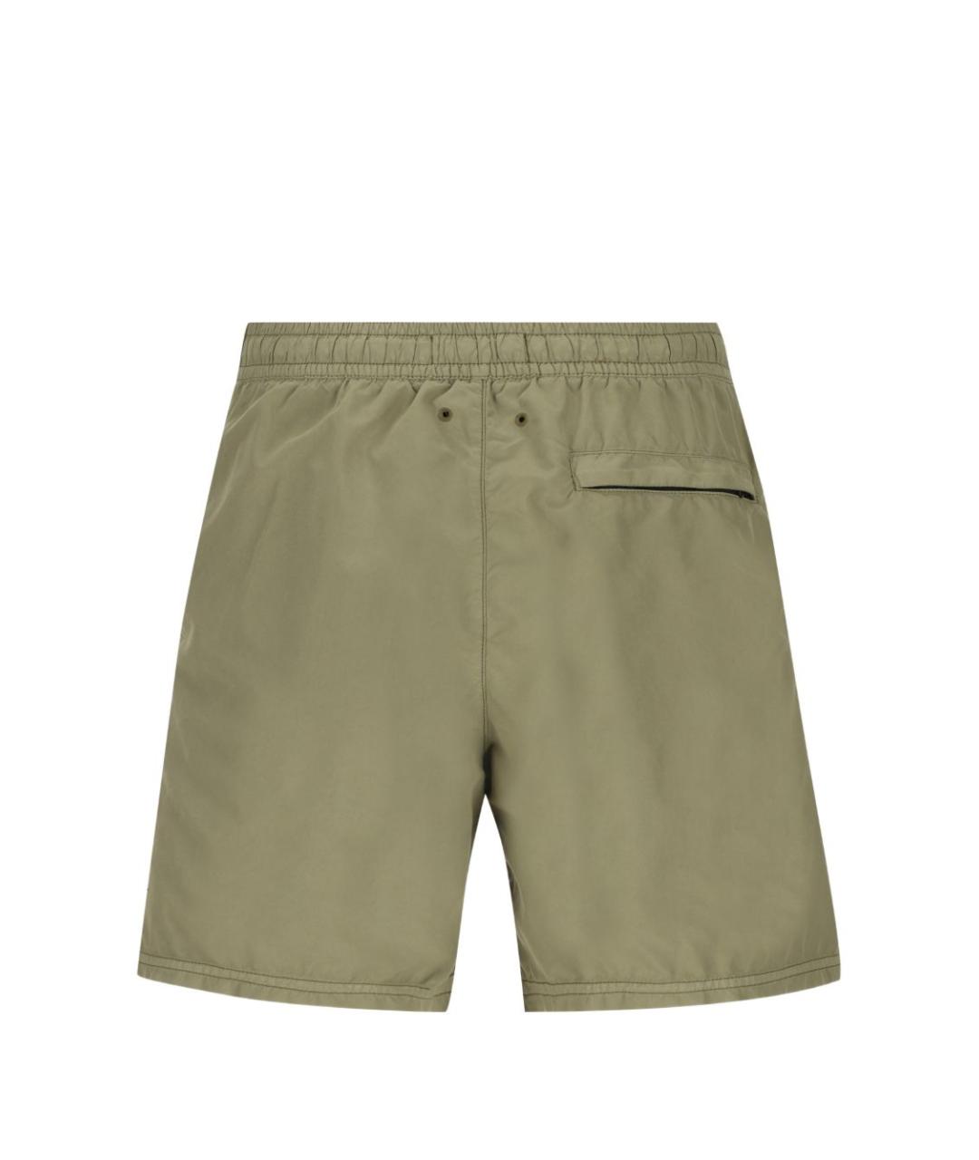 STONE ISLAND Зеленые полиамидовые плавки, фото 4