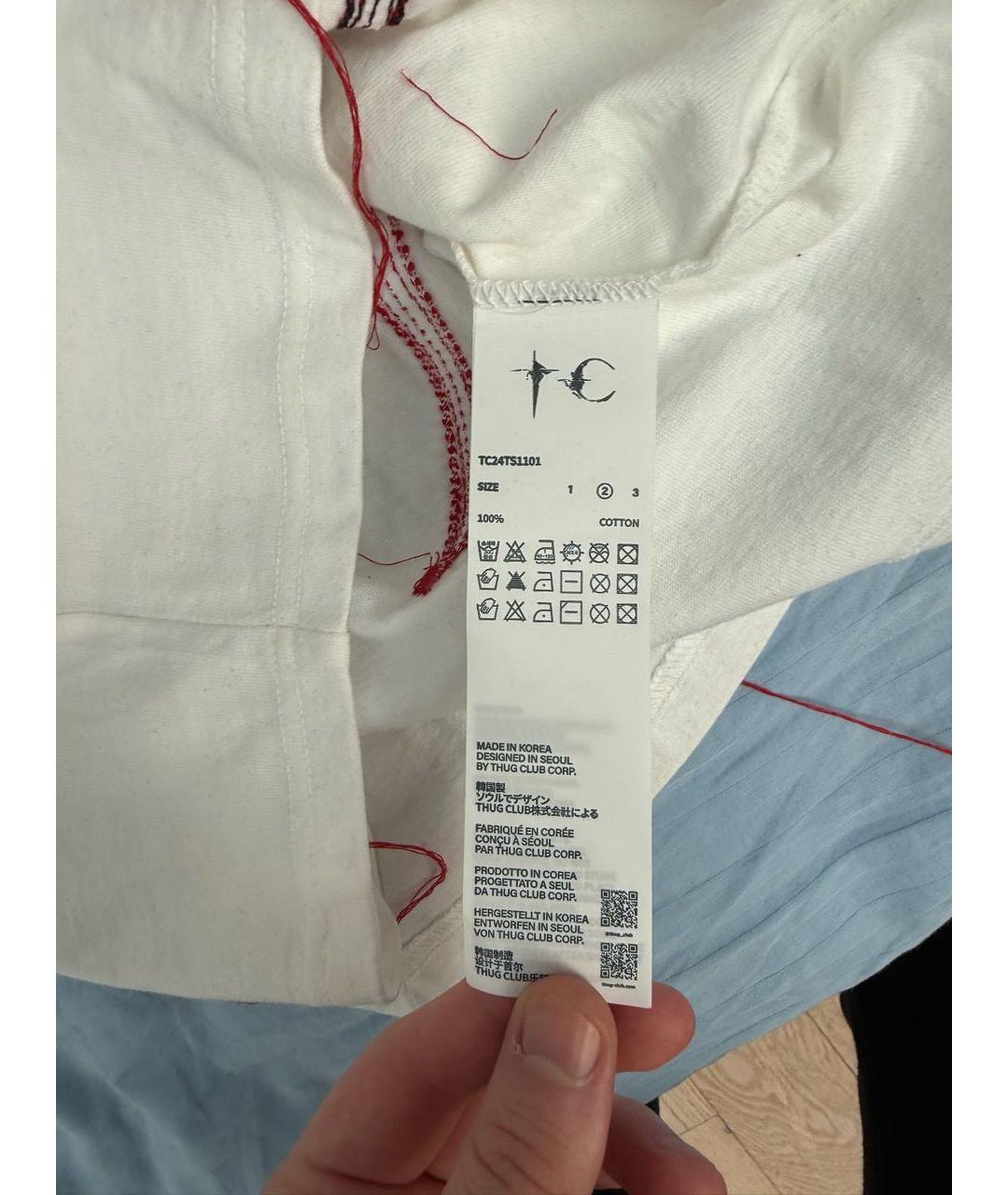 THUG CLUB Белая хлопковая майка, фото 5
