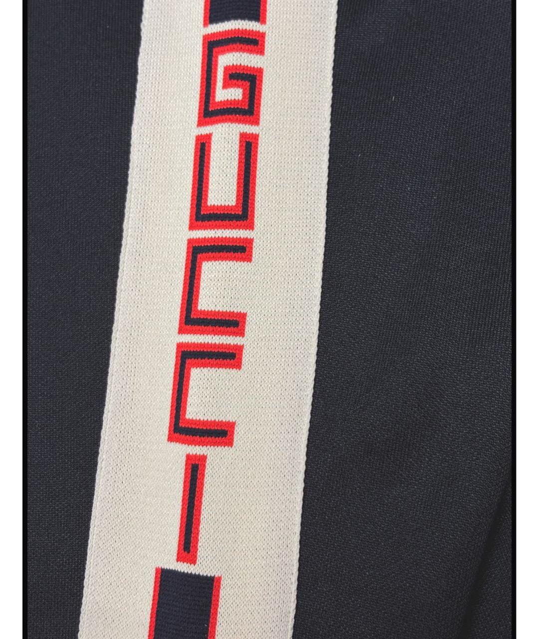 GUCCI Темно-синие хлопковые повседневные брюки, фото 3