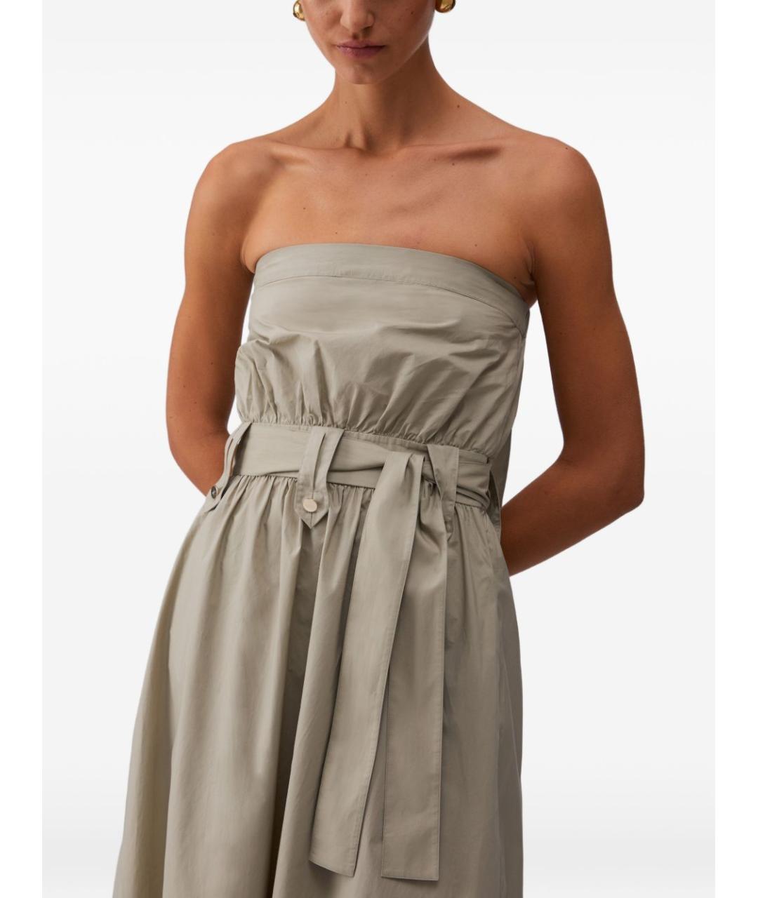 LIU JO Серое хлопковое платье, фото 2