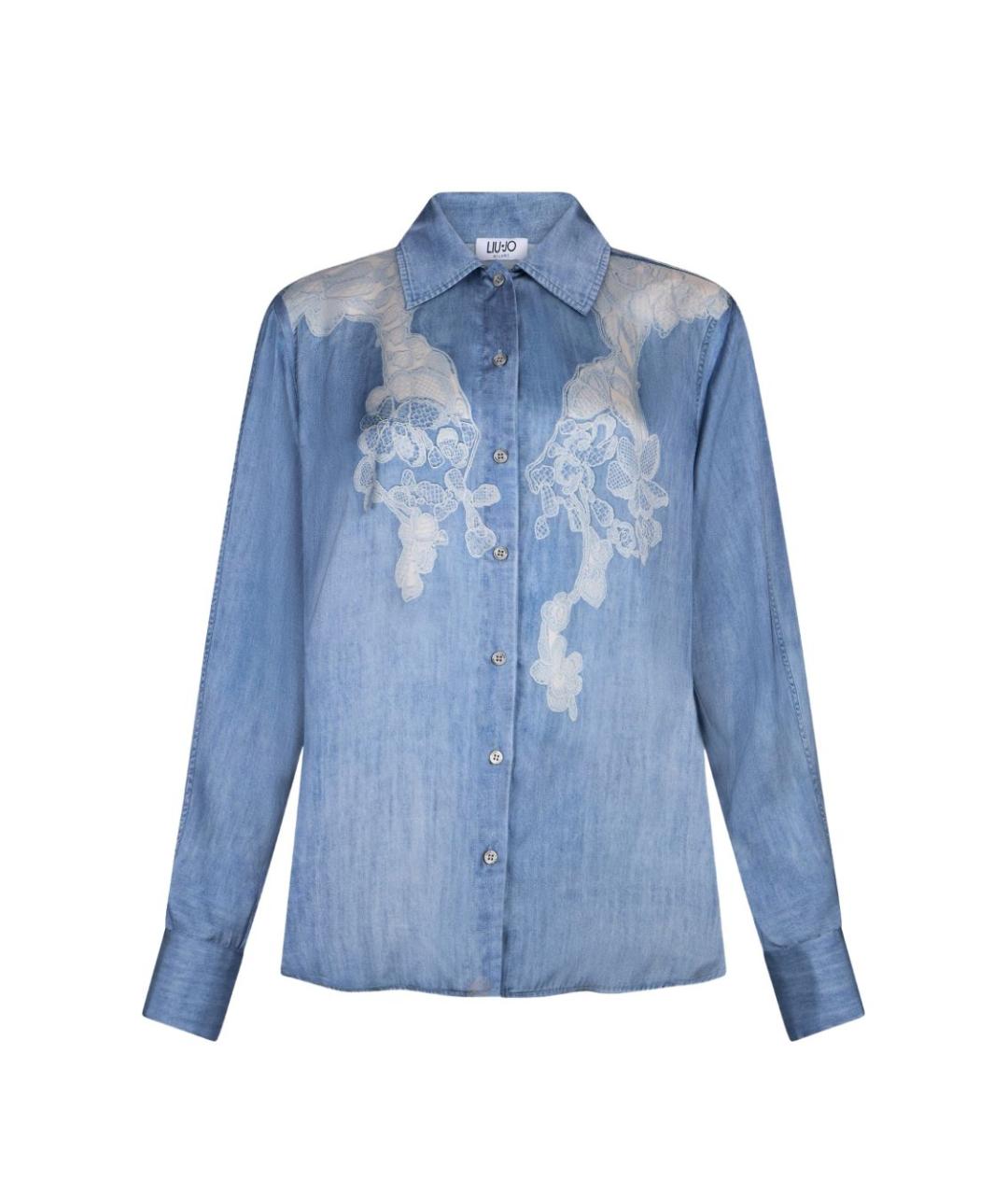 LIU JO Синяя полиэстеровая рубашка, фото 1