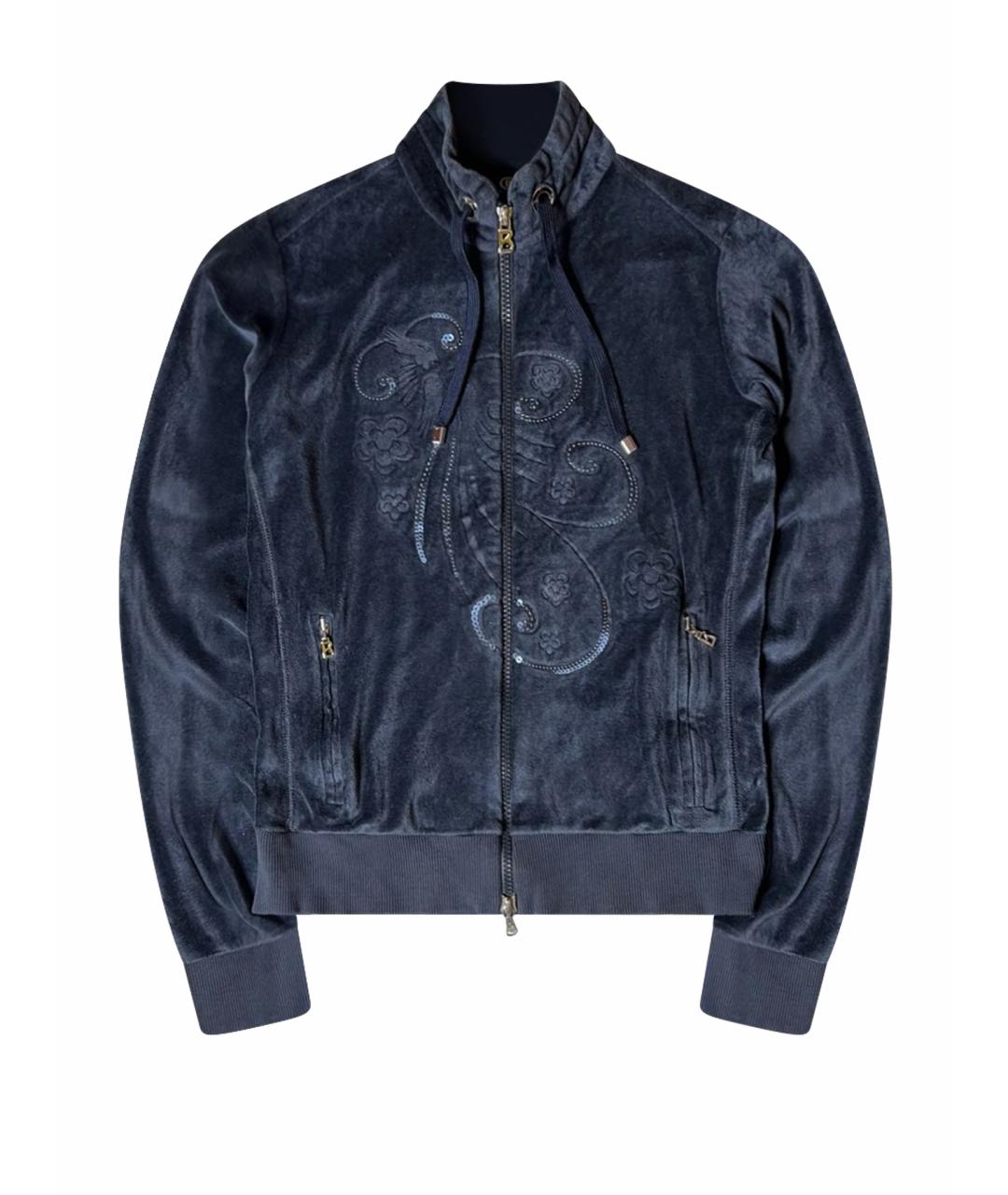 BOGNER Темно-синий хлопковый джемпер / свитер, фото 1