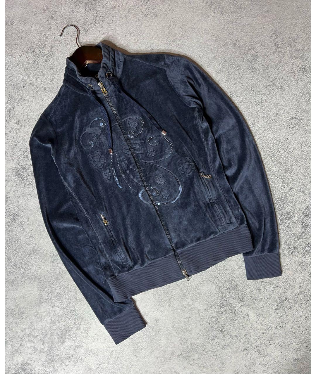 BOGNER Темно-синий хлопковый джемпер / свитер, фото 8