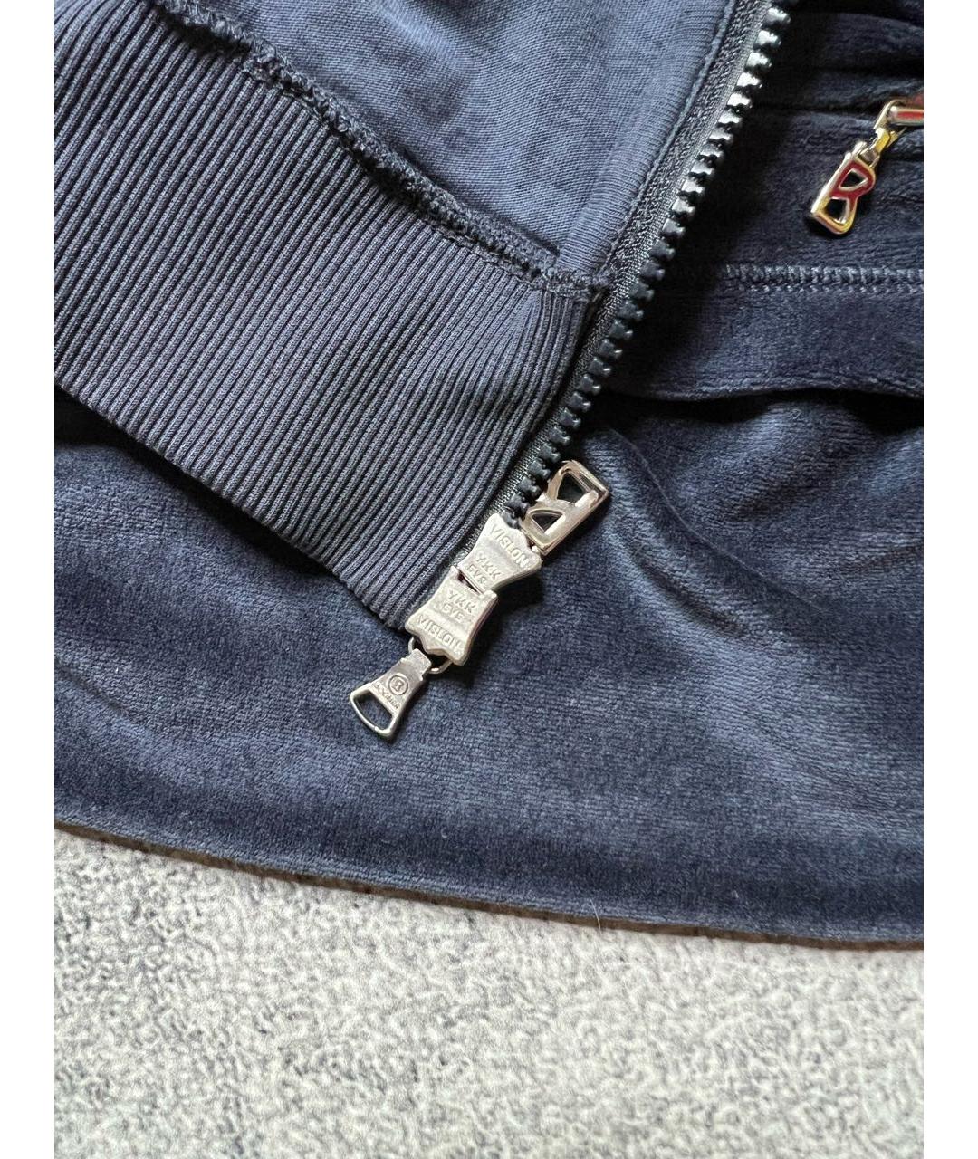 BOGNER Темно-синий хлопковый джемпер / свитер, фото 6