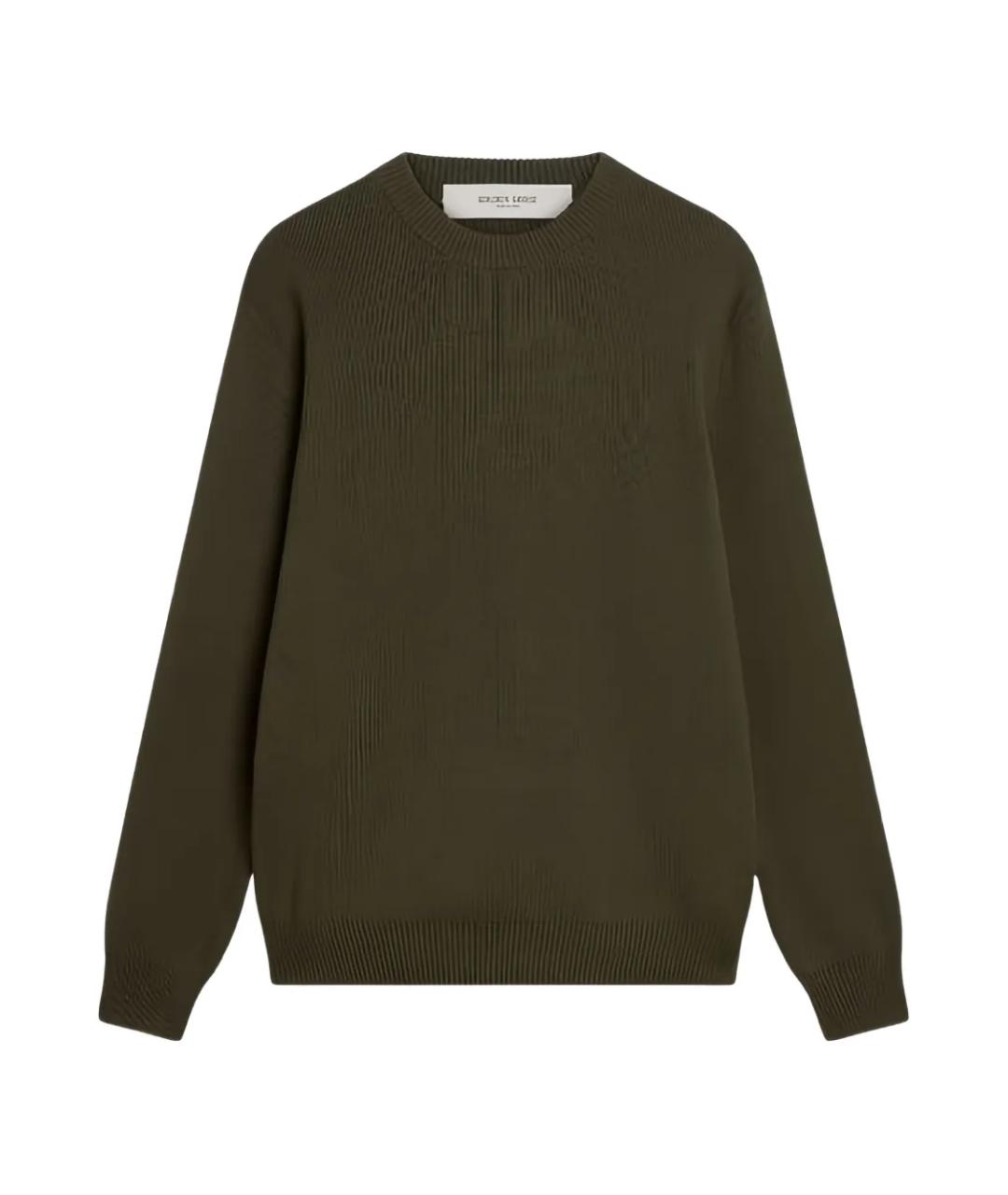 GOLDEN GOOSE DELUXE BRAND Зеленый хлопковый джемпер / свитер, фото 3