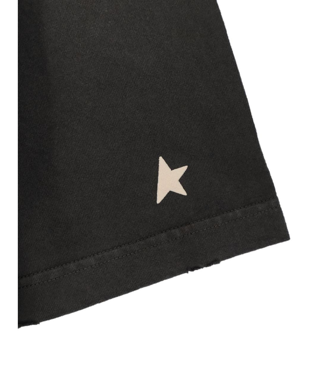 GOLDEN GOOSE DELUXE BRAND Серая хлопковая футболка, фото 3