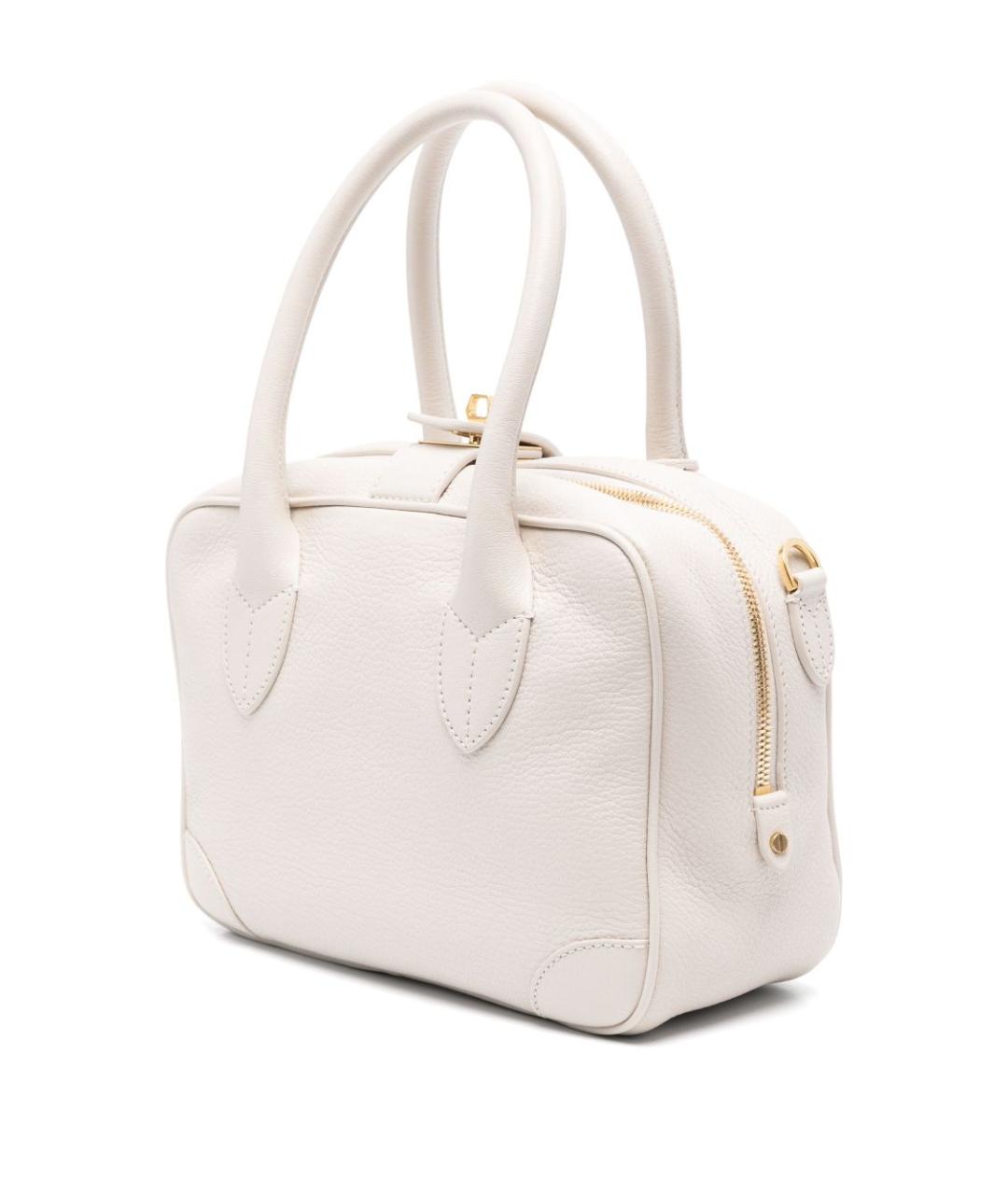 GOLDEN GOOSE DELUXE BRAND Бежевая кожаная сумка тоут, фото 5