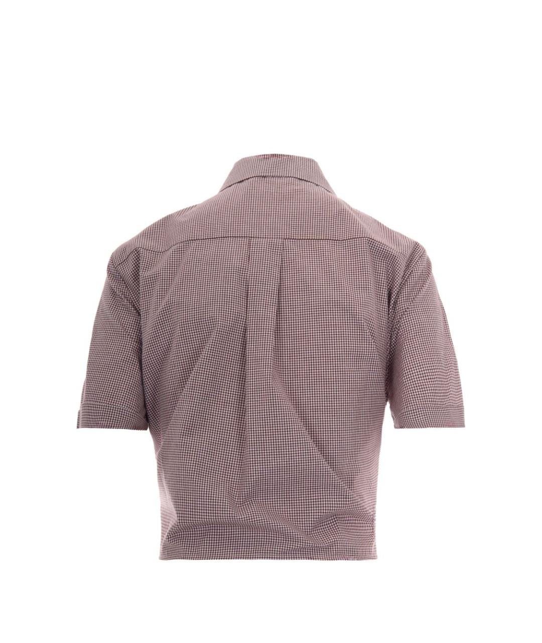 LIU JO Коричневая хлопковая рубашка, фото 3