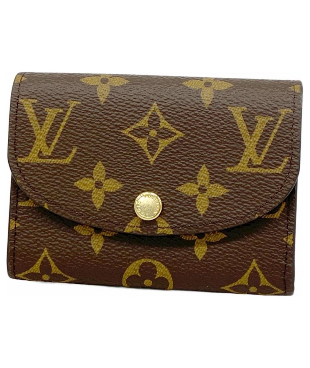 LOUIS VUITTON Коричневый кожаный кардхолдер, фото 5