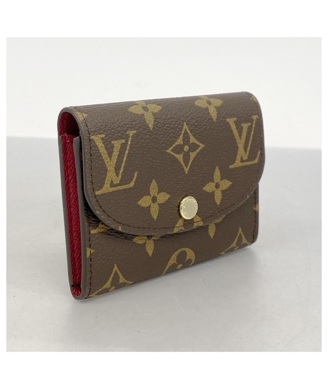 LOUIS VUITTON Коричневый кожаный кардхолдер, фото 2