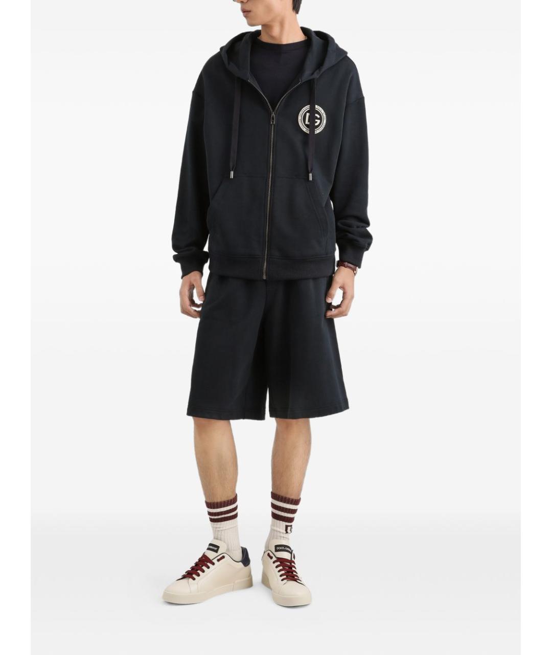 DOLCE&GABBANA Синий хлопковый джемпер / свитер, фото 4