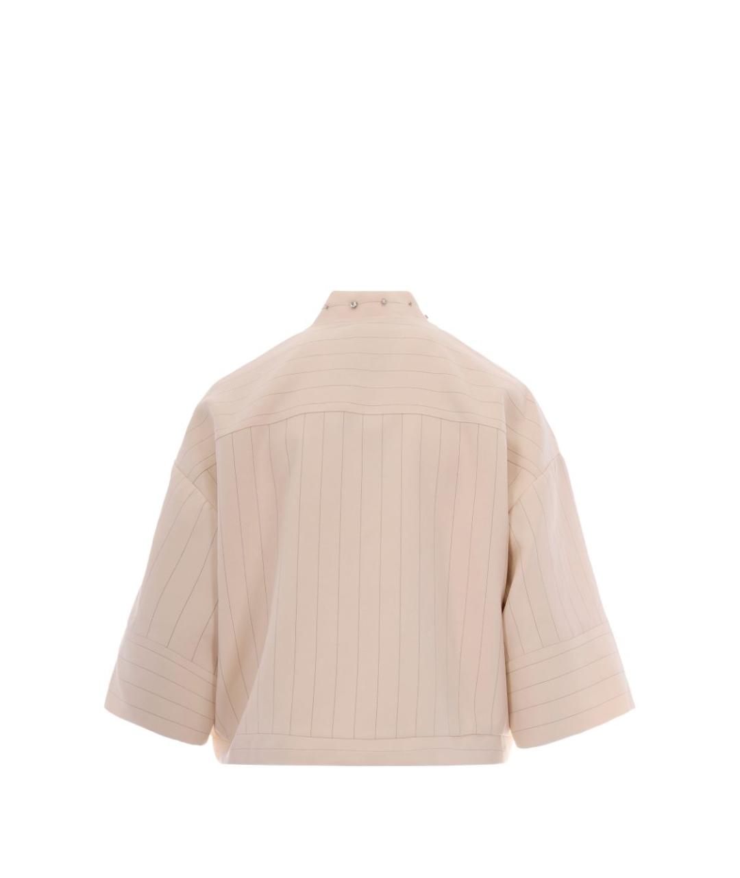 LIU JO Бежевая вискозная рубашка, фото 3