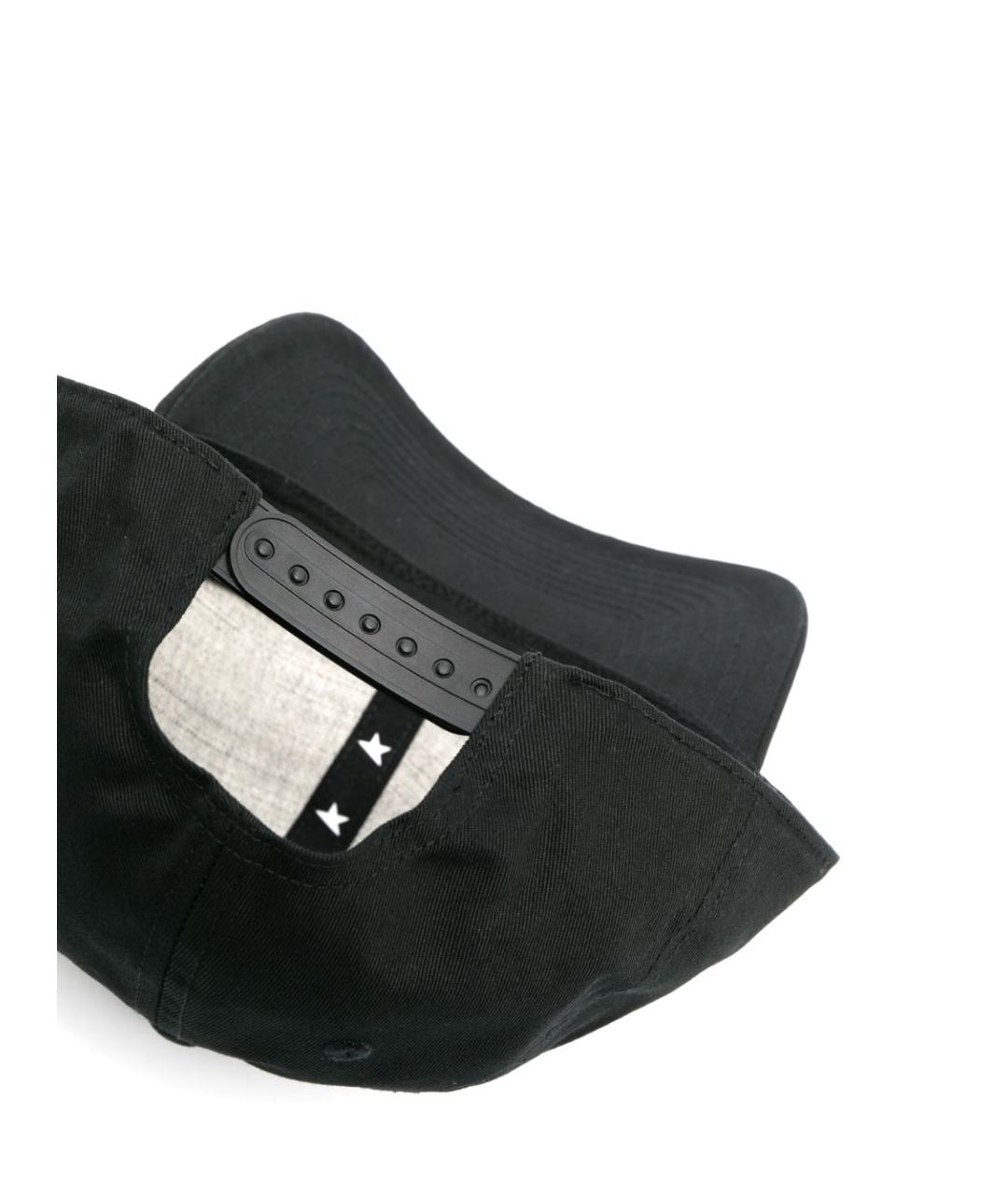 GOLDEN GOOSE DELUXE BRAND Черная хлопковая кепка, фото 2