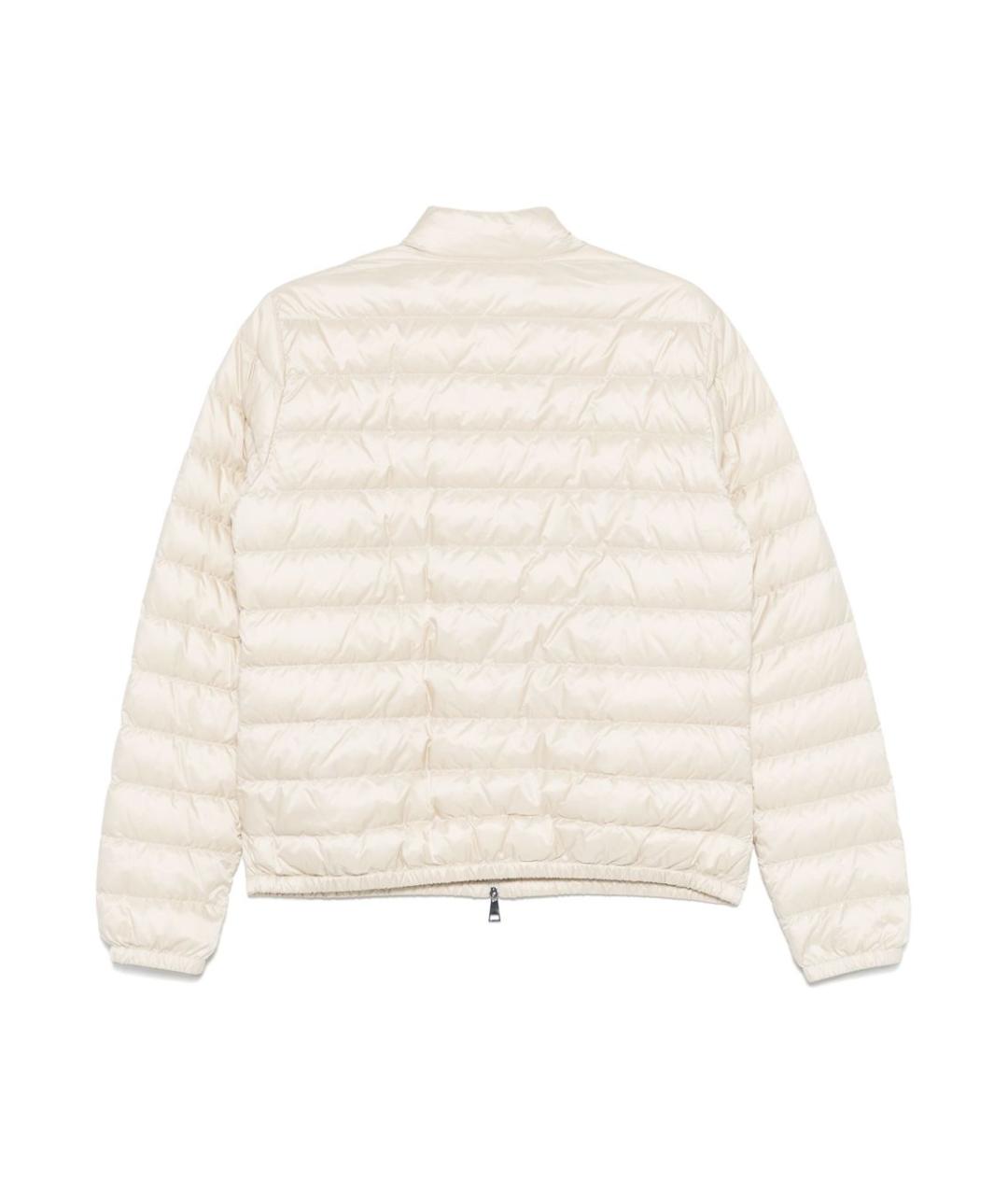 MONCLER Бежевая полиамидовая куртка, фото 2