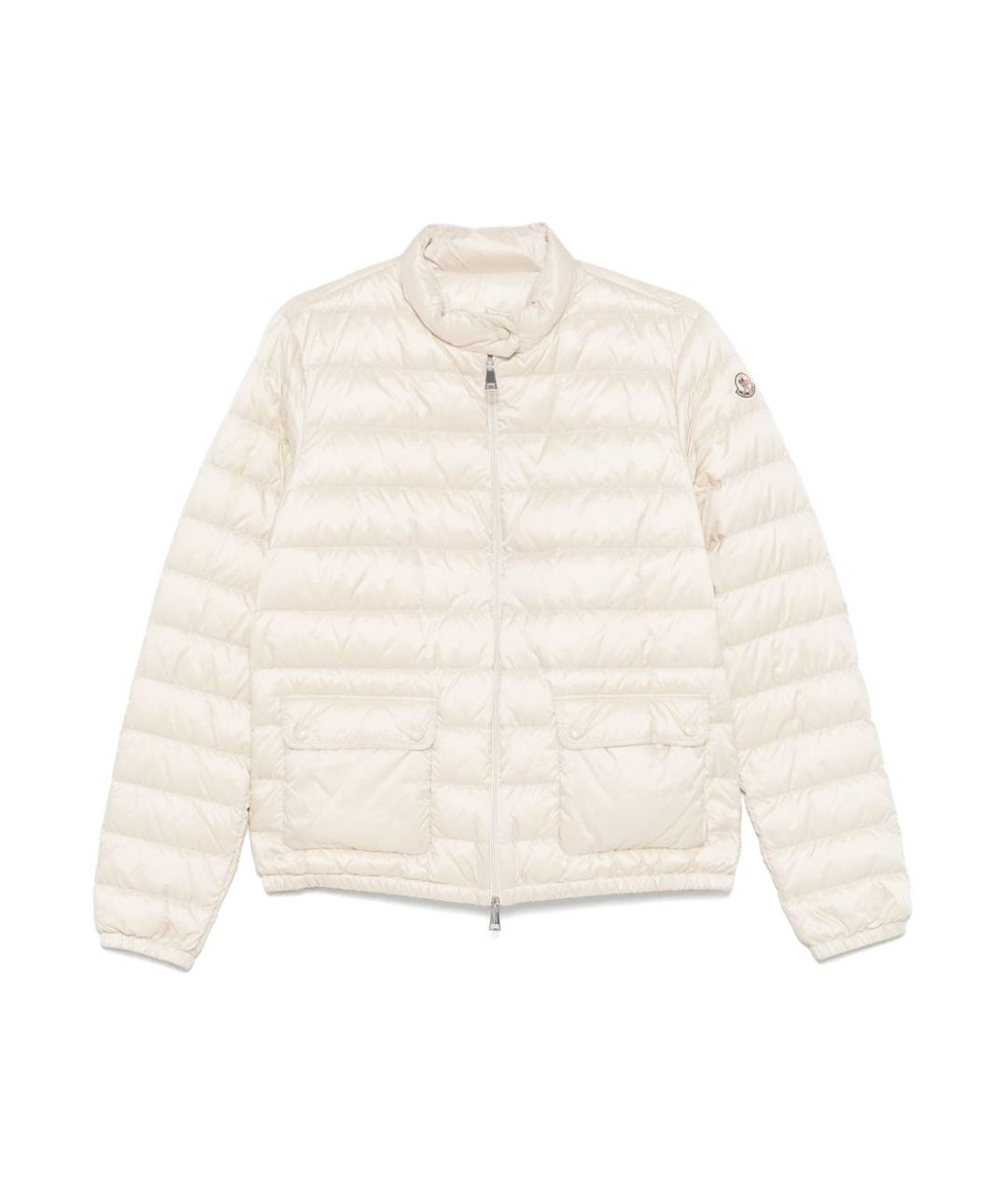 MONCLER Бежевая полиамидовая куртка, фото 1