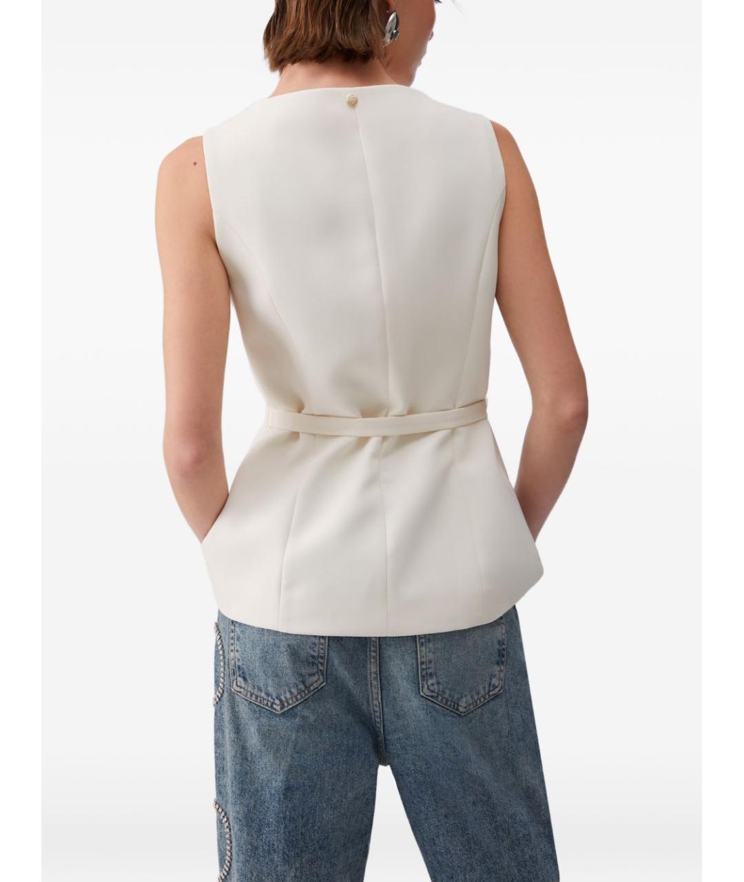 LIU JO Бежевый полиэстеровый жилет, фото 3