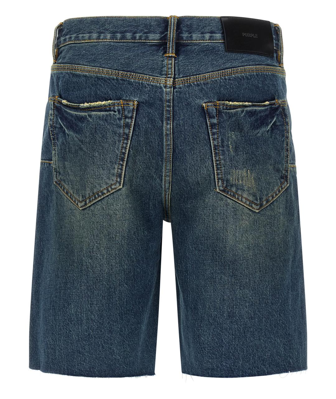 PURPLE Синие хлопковые шорты, фото 2