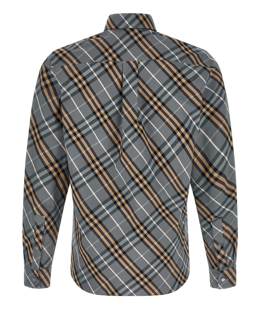 BURBERRY Мульти хлопковая кэжуал рубашка, фото 2