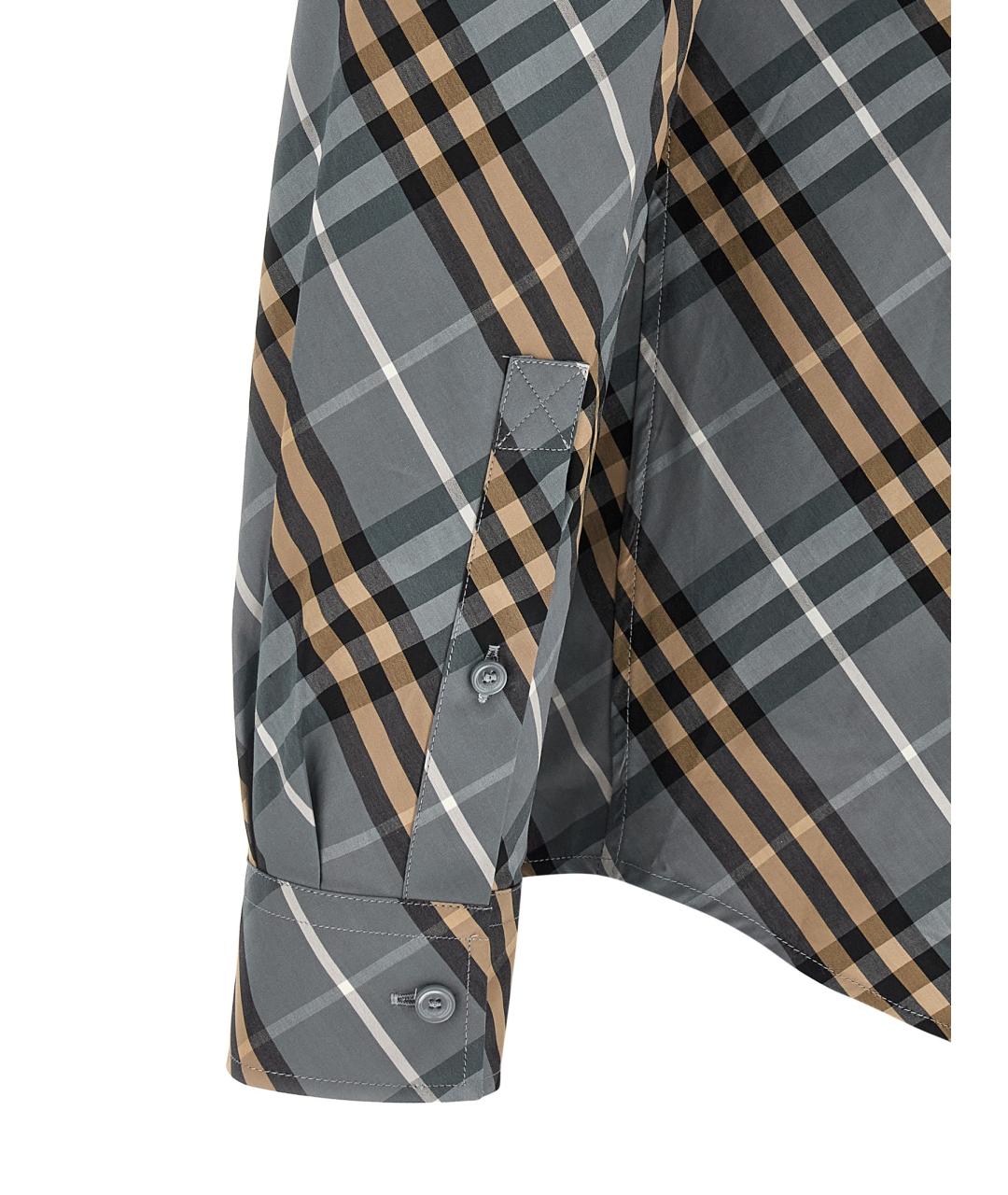 BURBERRY Мульти хлопковая кэжуал рубашка, фото 4