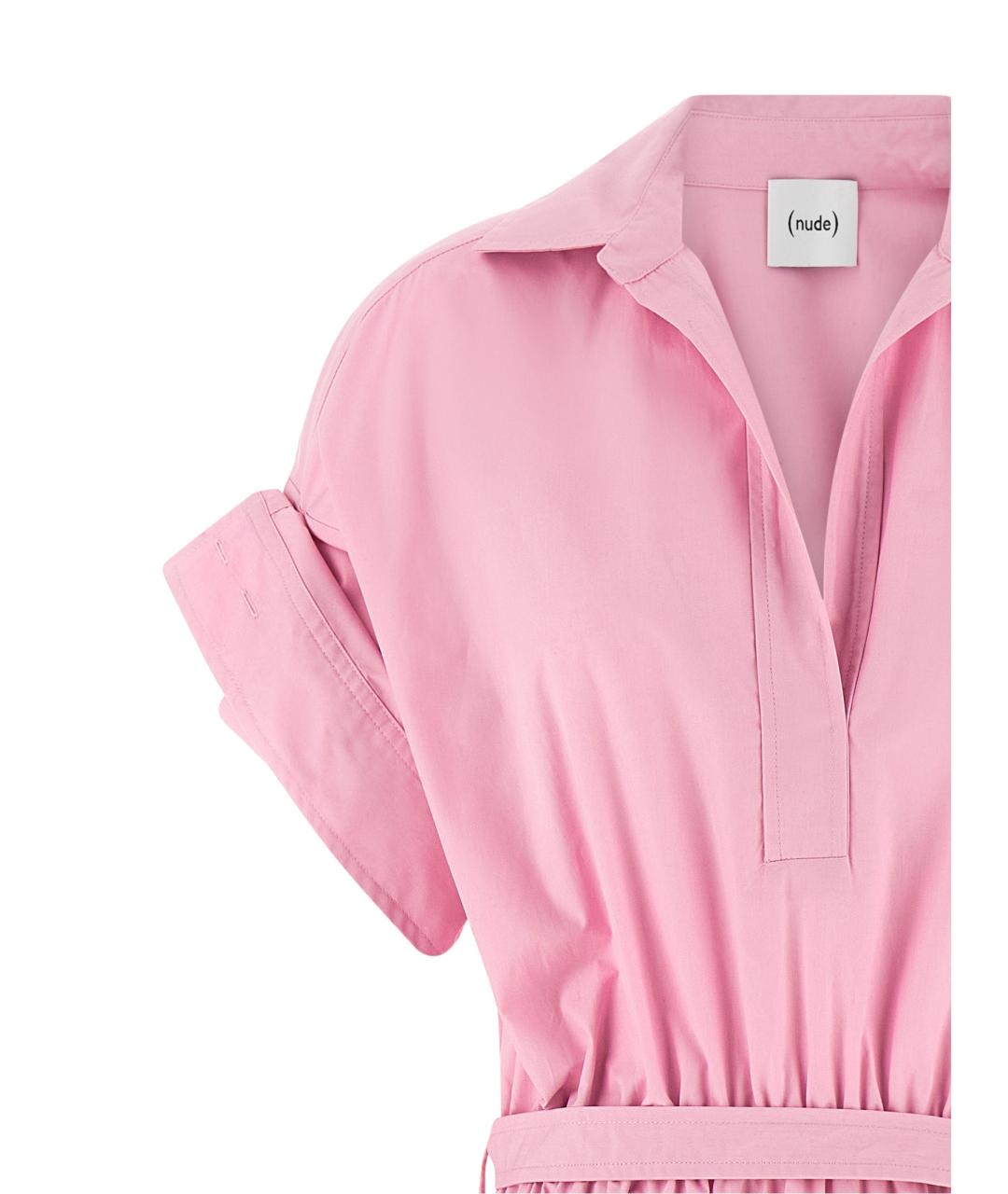 NUDE Розовое хлопковое платье, фото 4