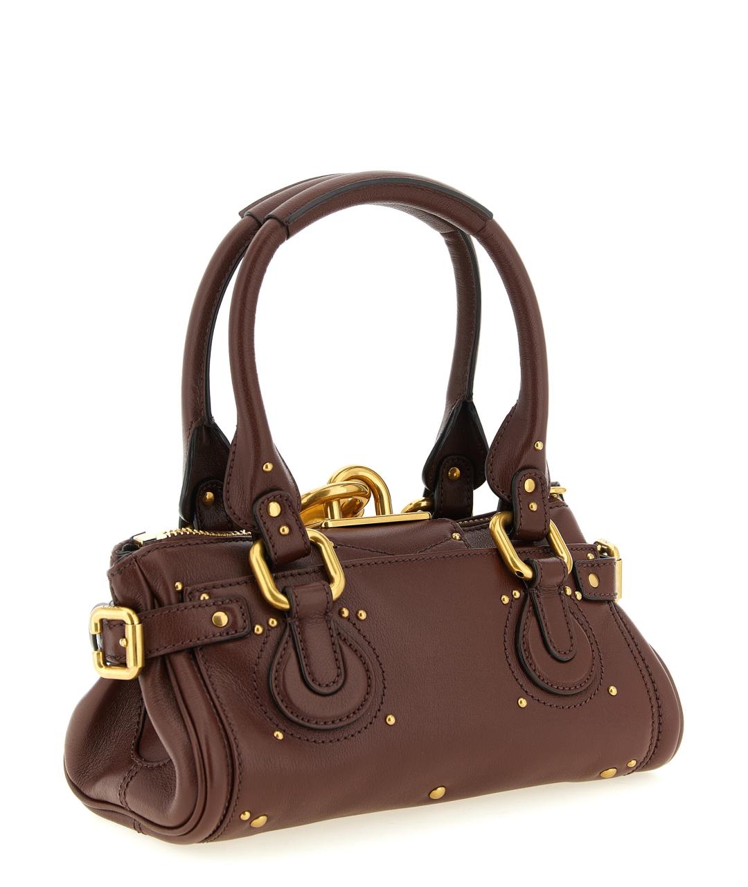 CHLOE Коричневая кожаная сумка тоут, фото 2