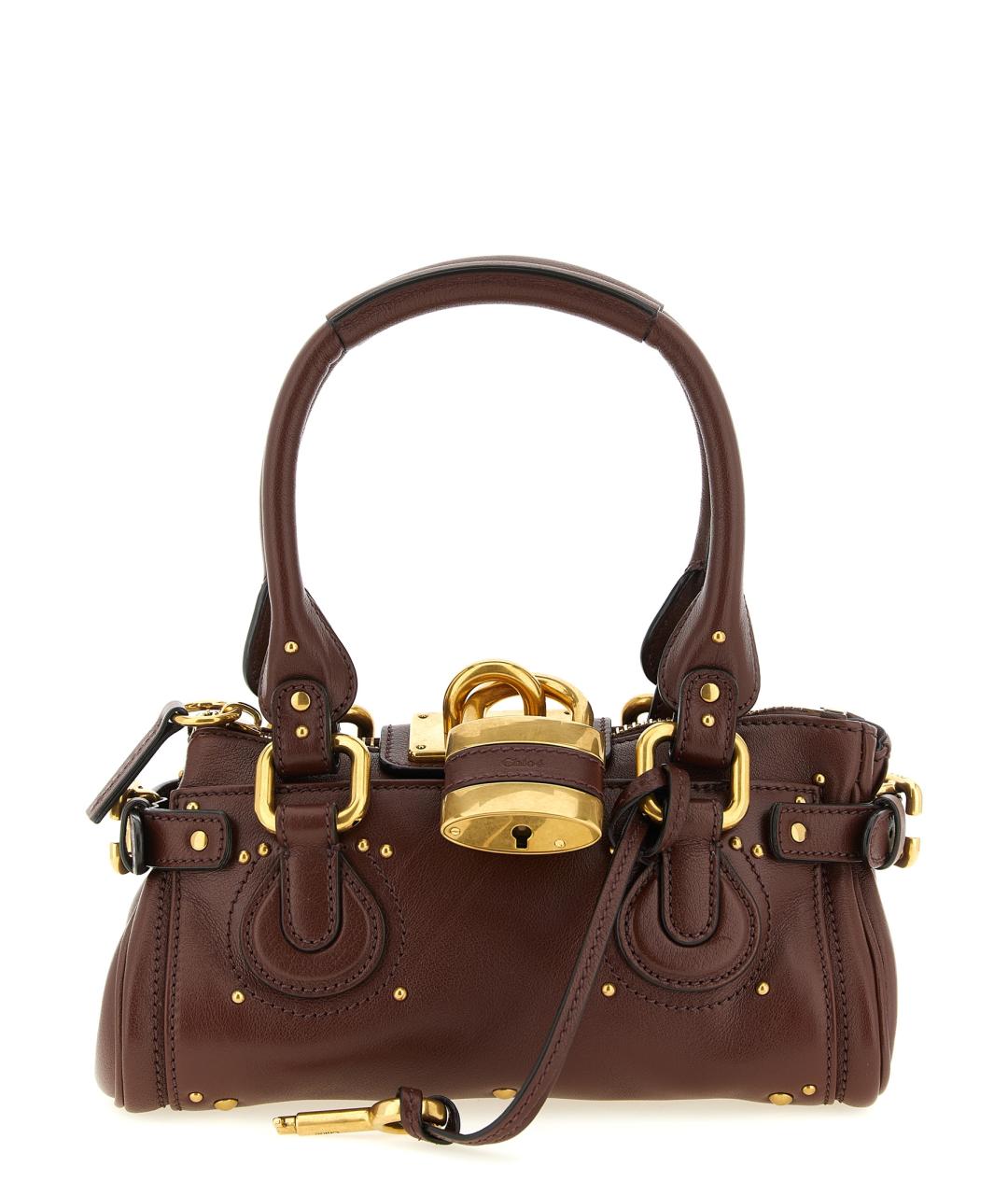 CHLOE Коричневая кожаная сумка тоут, фото 1