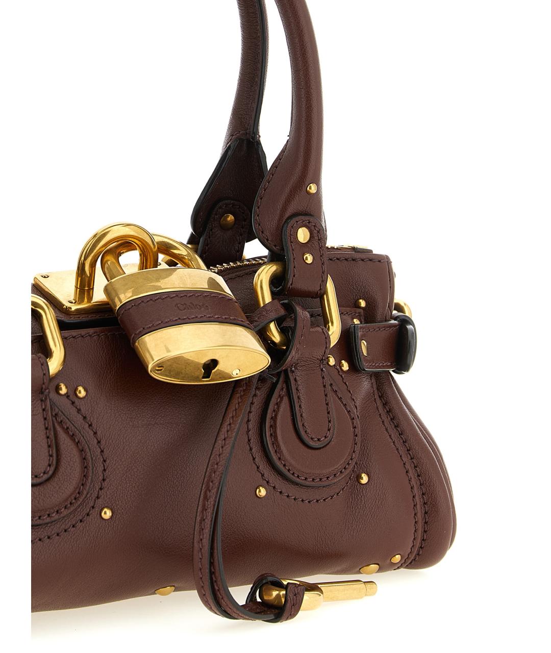 CHLOE Коричневая кожаная сумка тоут, фото 3