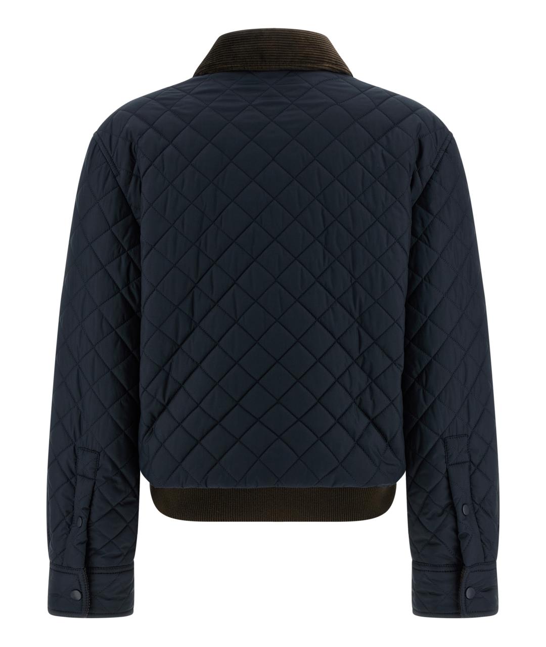 LOEWE Темно-синяя полиэстеровая куртка, фото 2