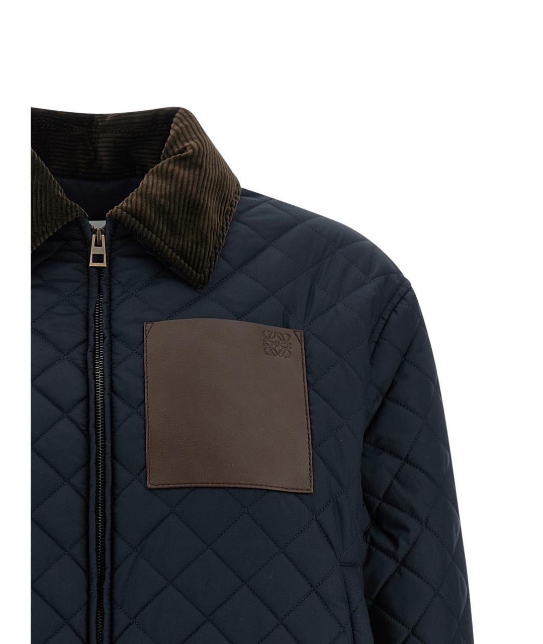 LOEWE Темно-синяя полиэстеровая куртка, фото 3