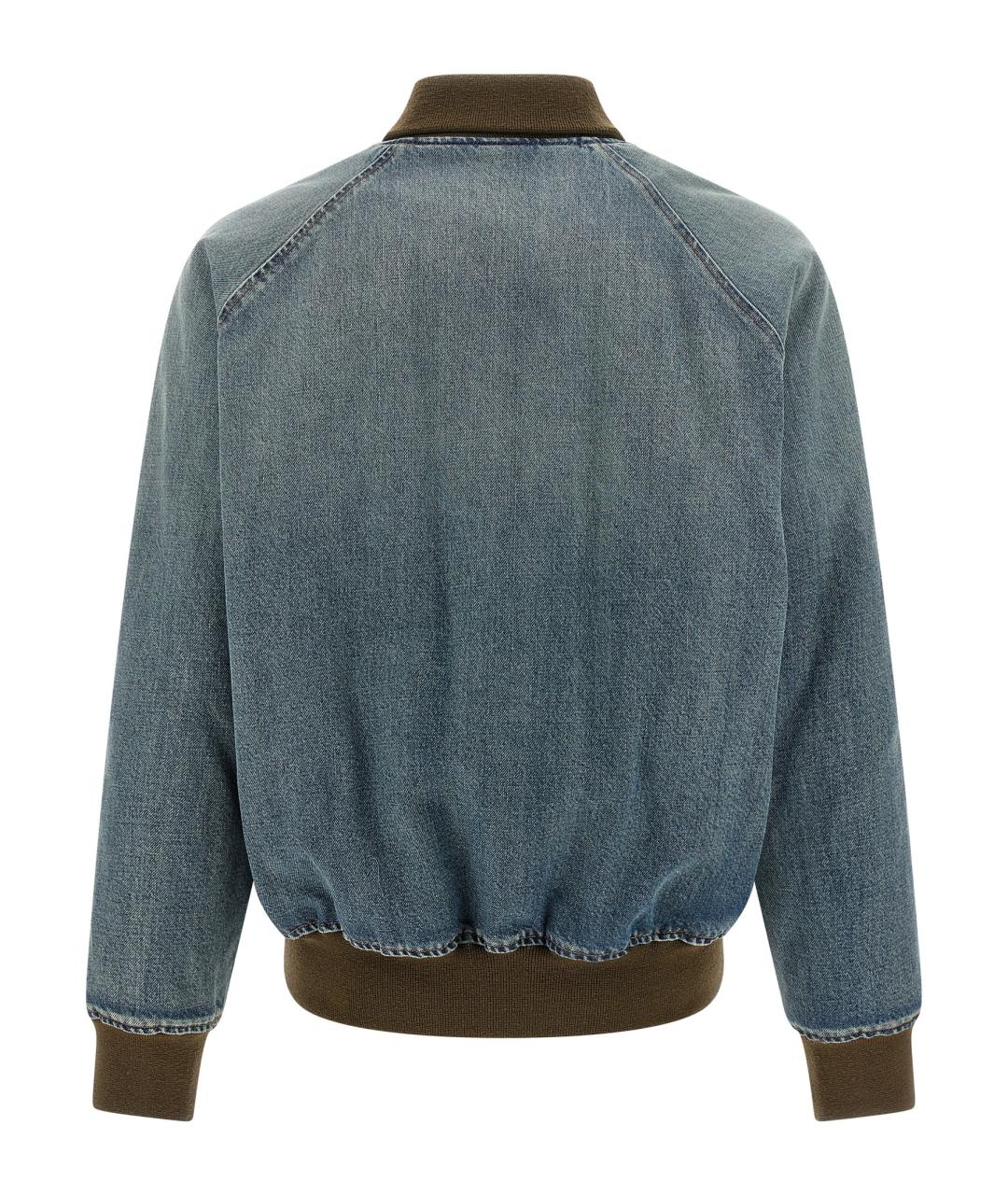 MIU MIU Синяя хлопковая куртка, фото 2