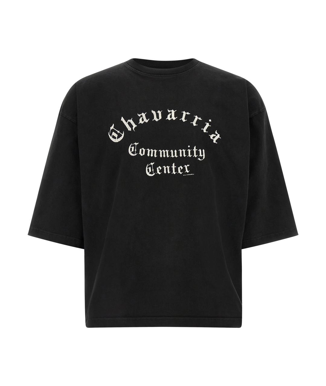 WILLY CHAVARRIA Черная хлопковая футболка, фото 1