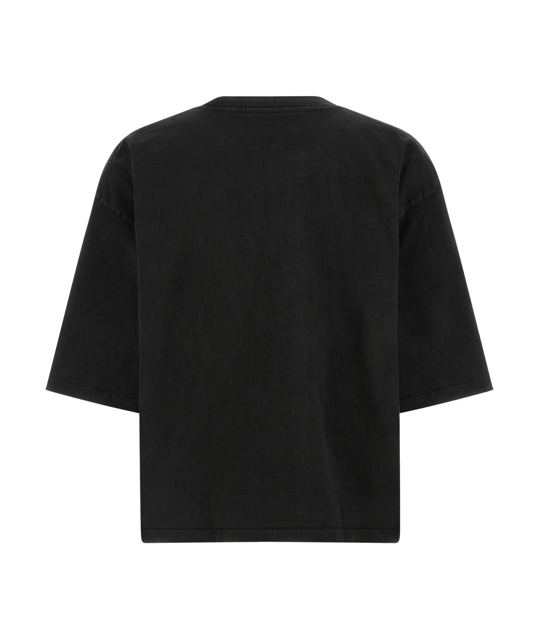 WILLY CHAVARRIA Черная хлопковая футболка, фото 2