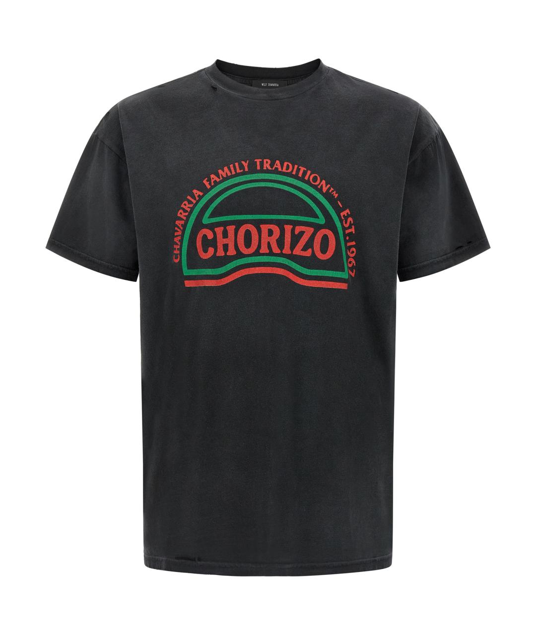WILLY CHAVARRIA Черная хлопковая футболка, фото 1