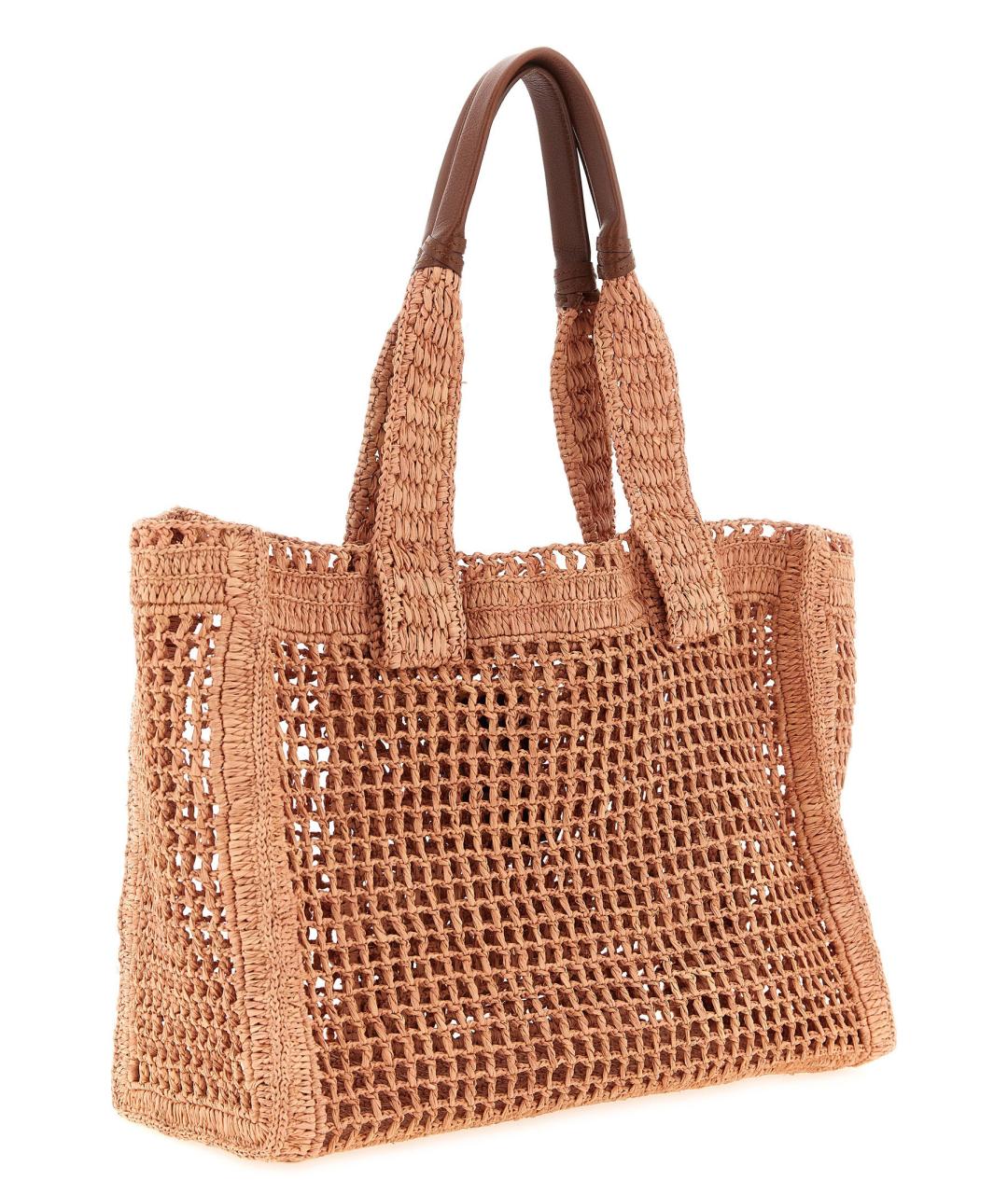 CHLOE Розовая пелетеная сумка тоут, фото 2