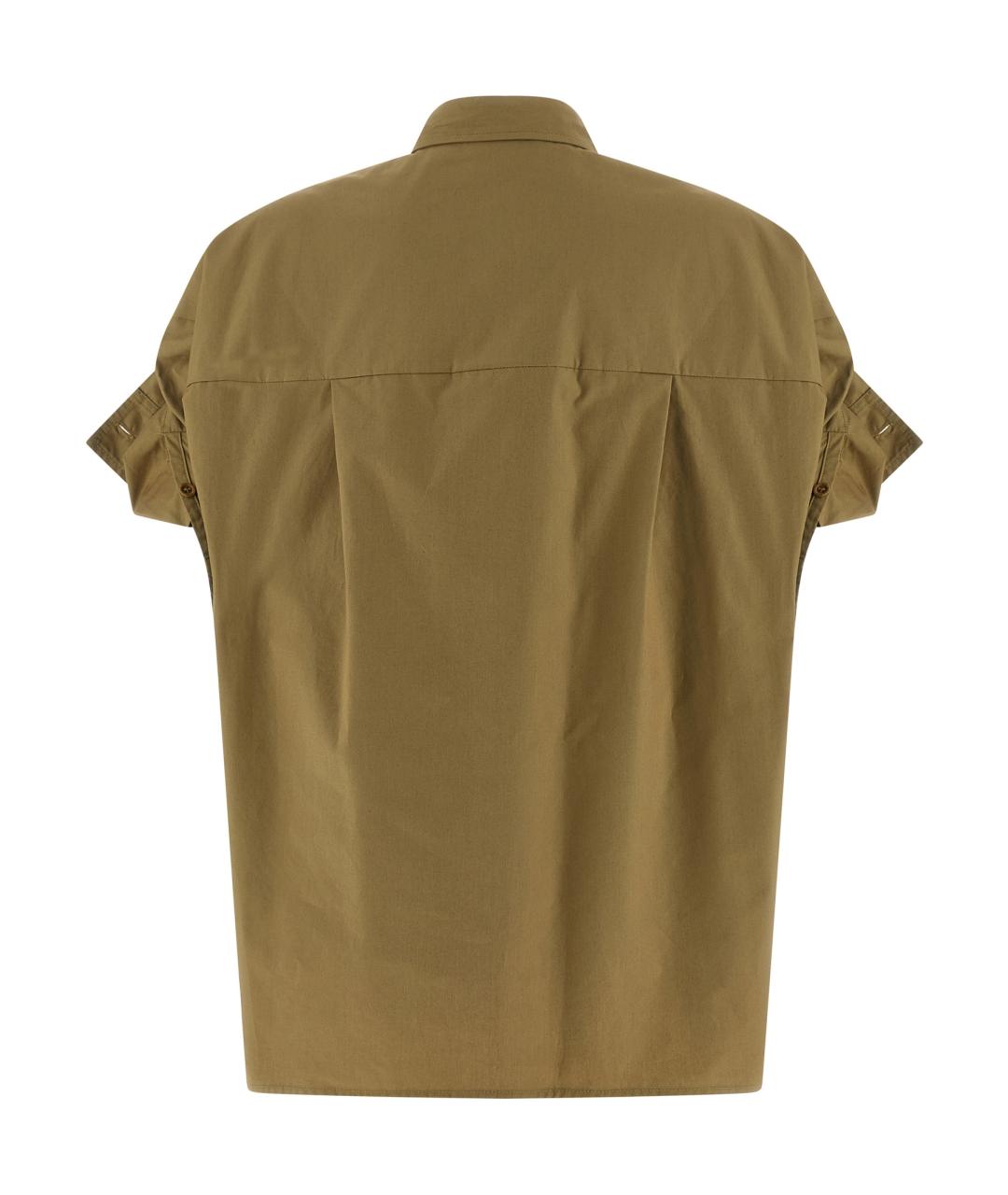 NUDE Зеленая хлопковая рубашка, фото 3