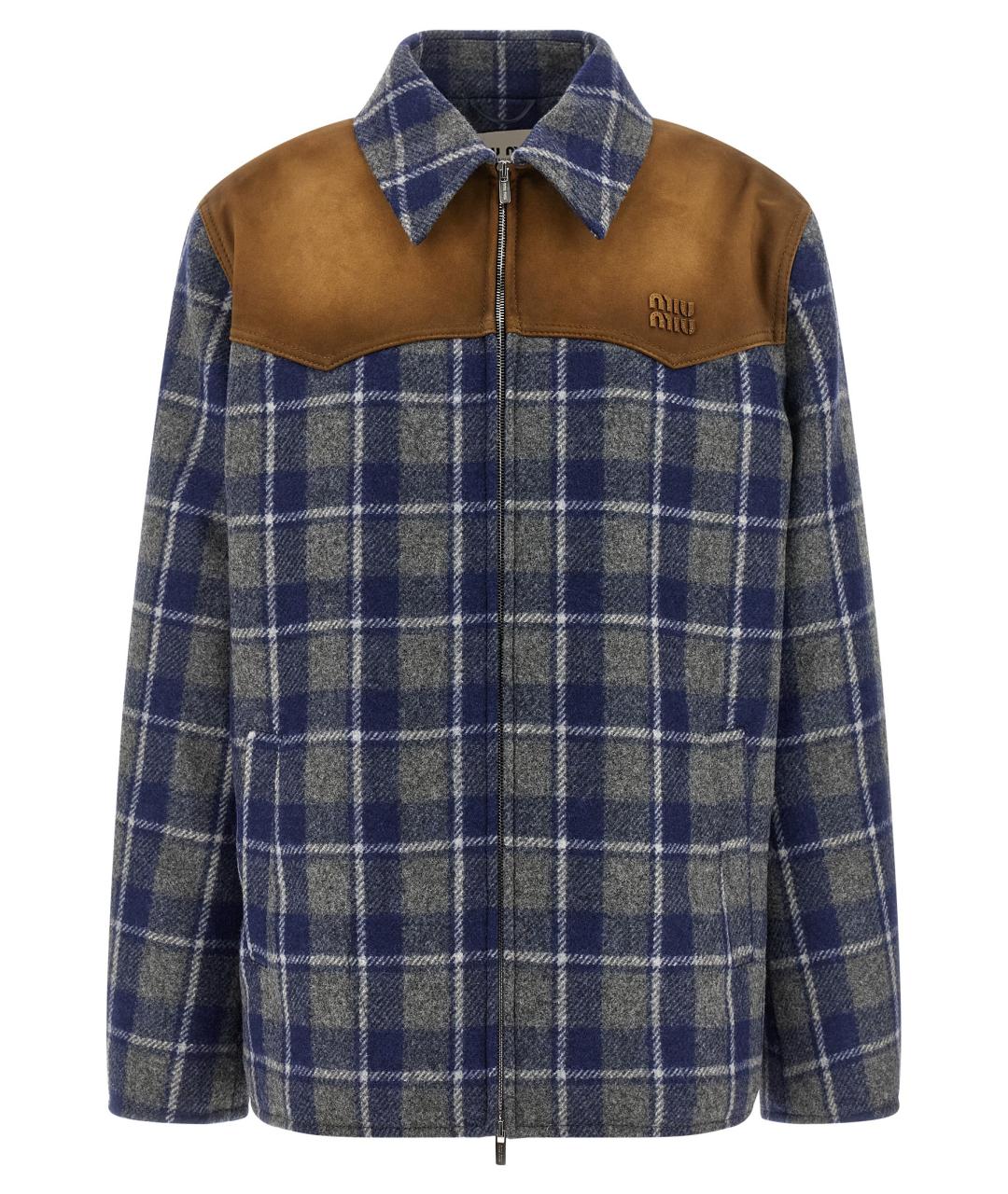 MIU MIU Мульти шерстяная куртка, фото 1