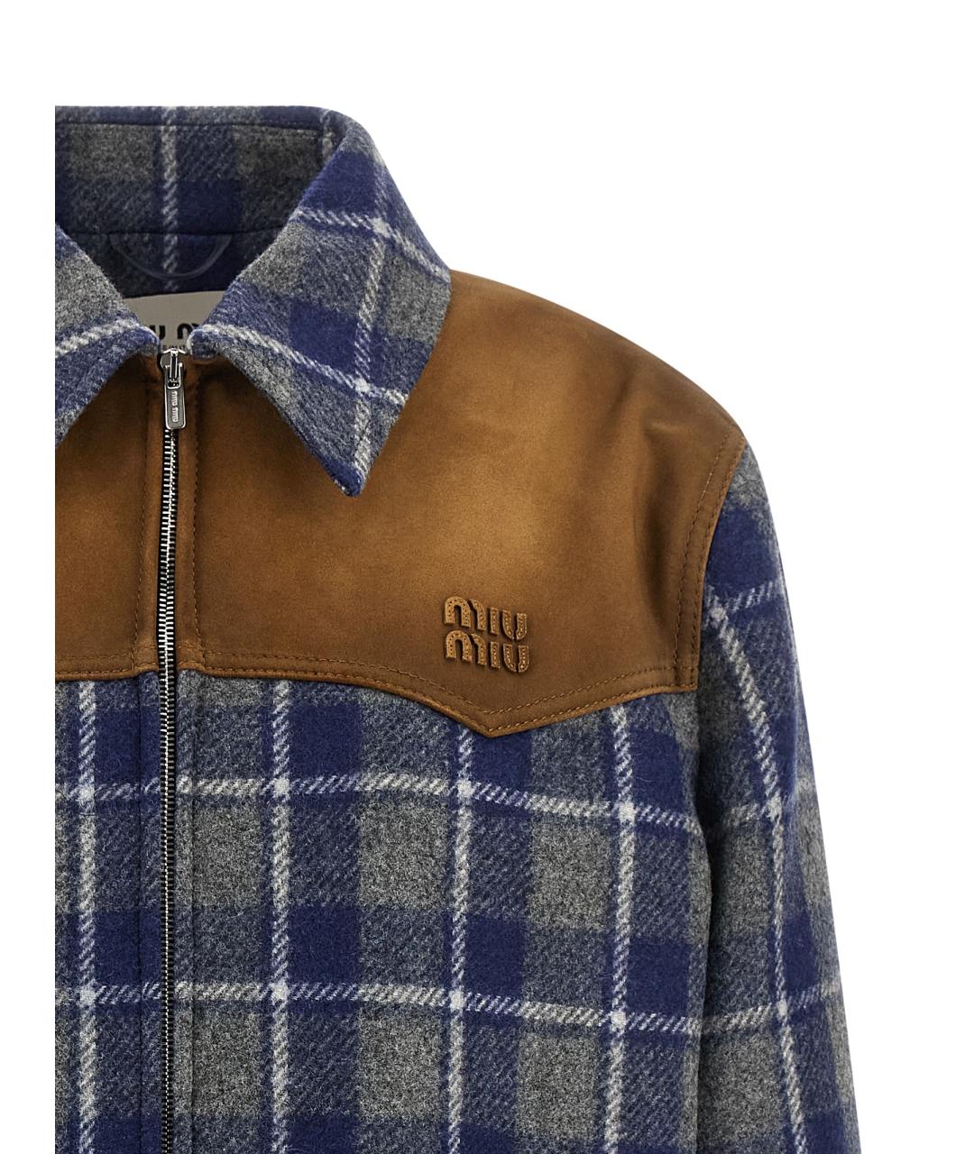 MIU MIU Мульти шерстяная куртка, фото 3